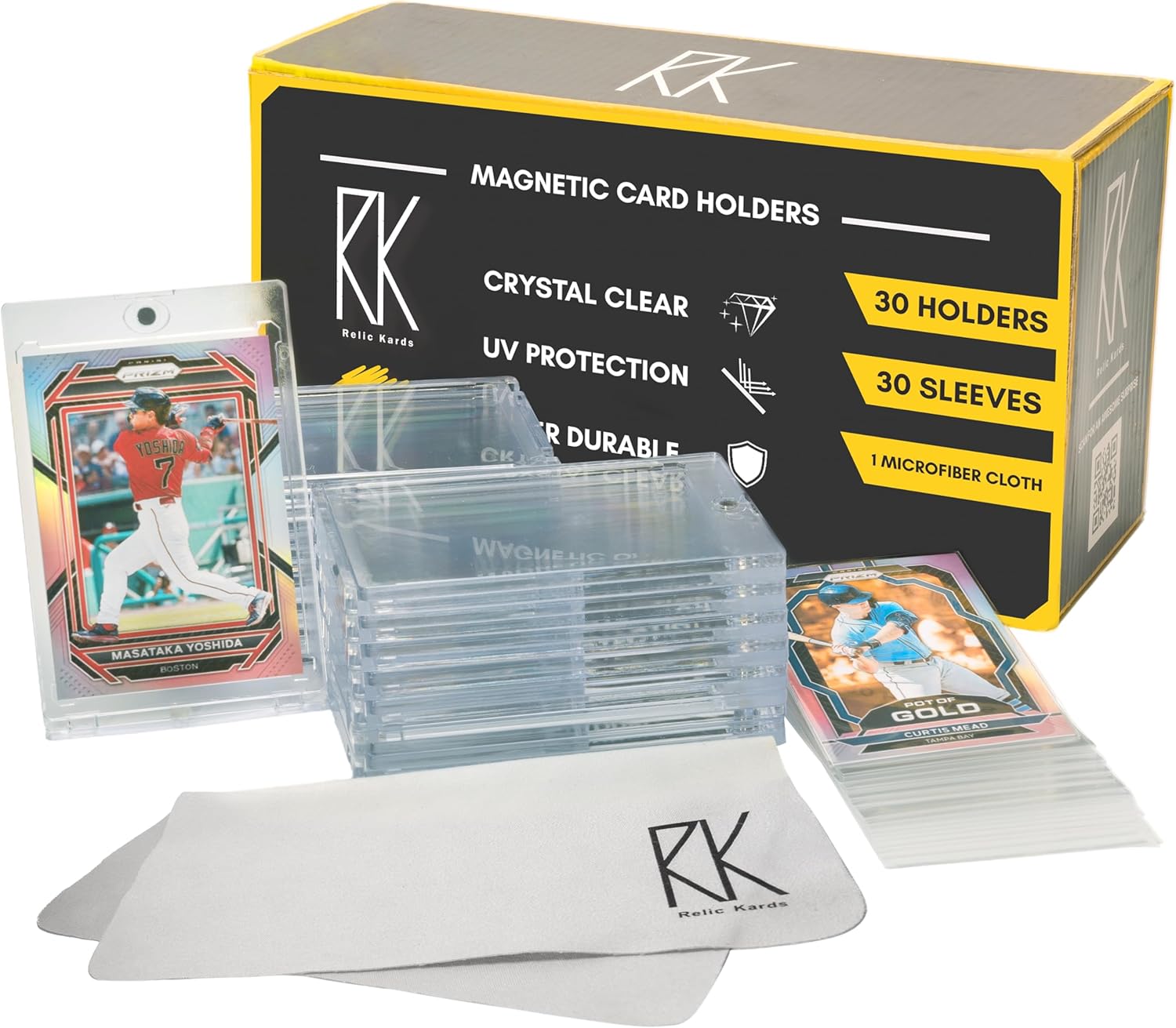 [30CT] Baseball Card Protectors, 35 Pt One Touch Card