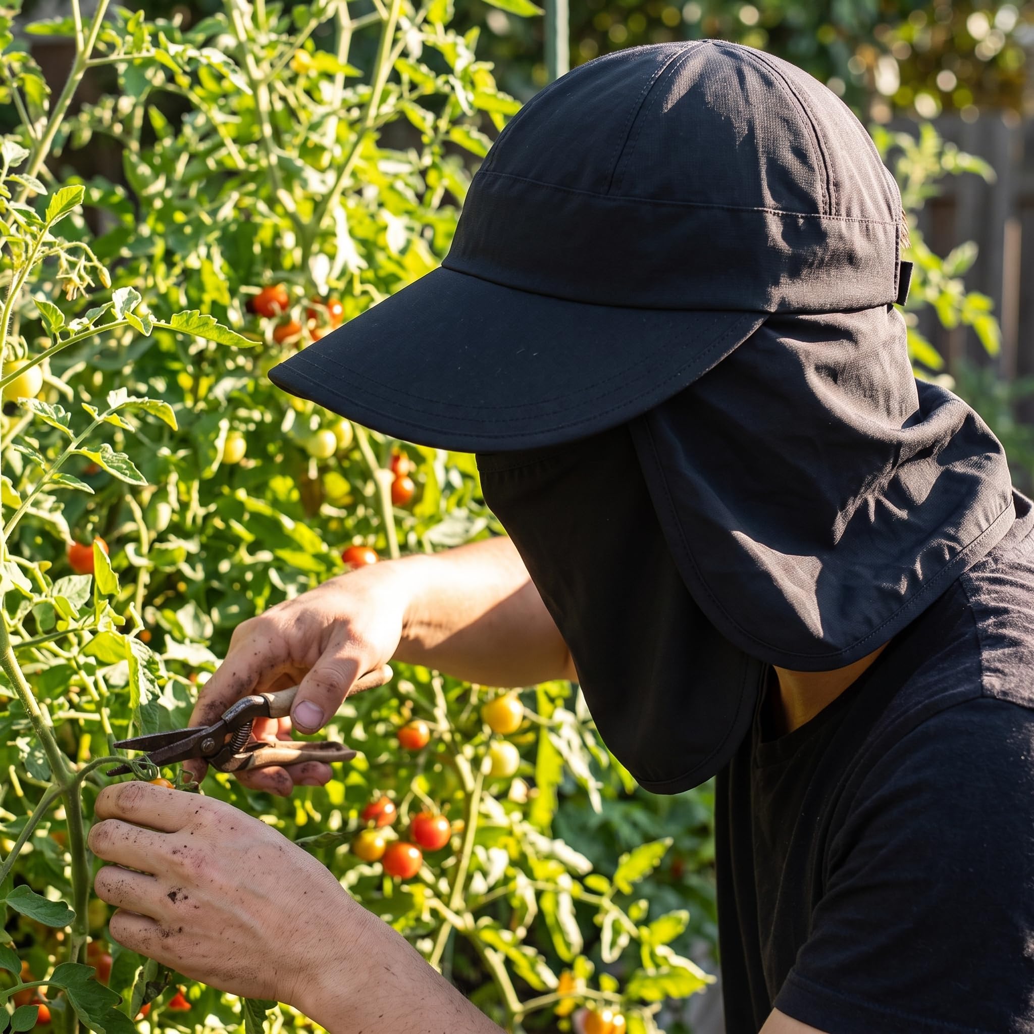 Chapeau Soleil Anti- pour Hommes et Femmes, avec Rabat Cou Détachable, Idéal Randonnée et Pêche