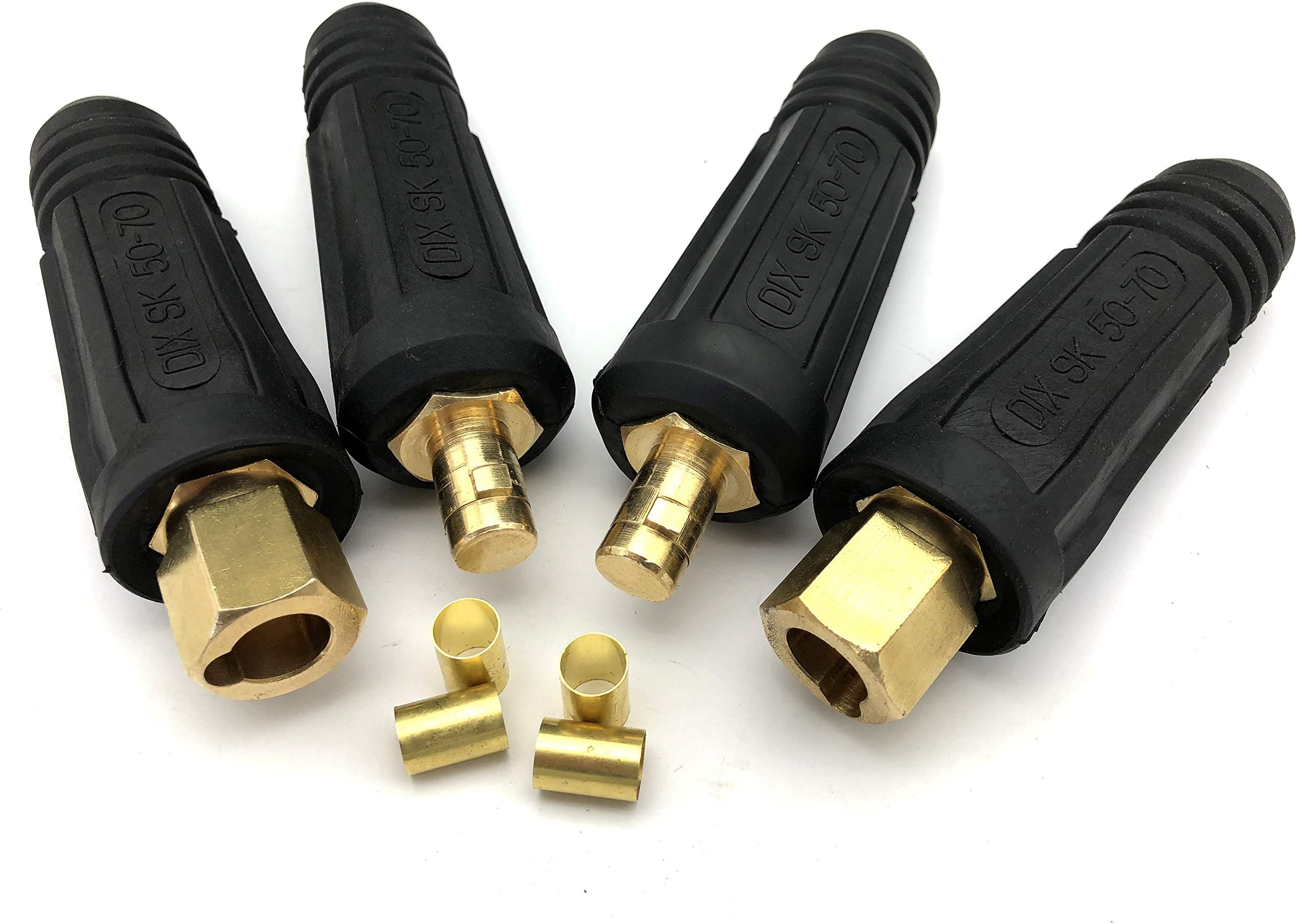 KINGQ Welding Cable Quick Connector Pair DINSE-Style 300Amp-400Amp (#1-2/0) 50-70 SQ-MM 2-set