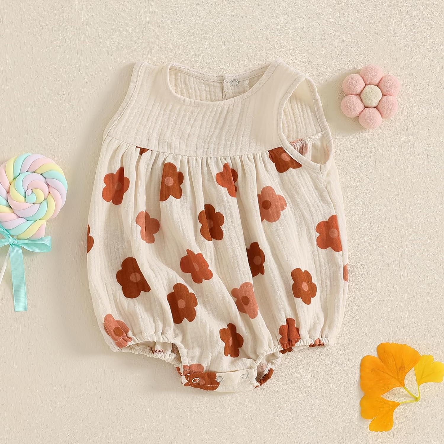 BemeyourBBs Newborn Baby Girl Summer Clothes Sleeveless Bubble Romper Jumpsuit Top Infant Clothing Cute Baby Girl Outfits - Image 2