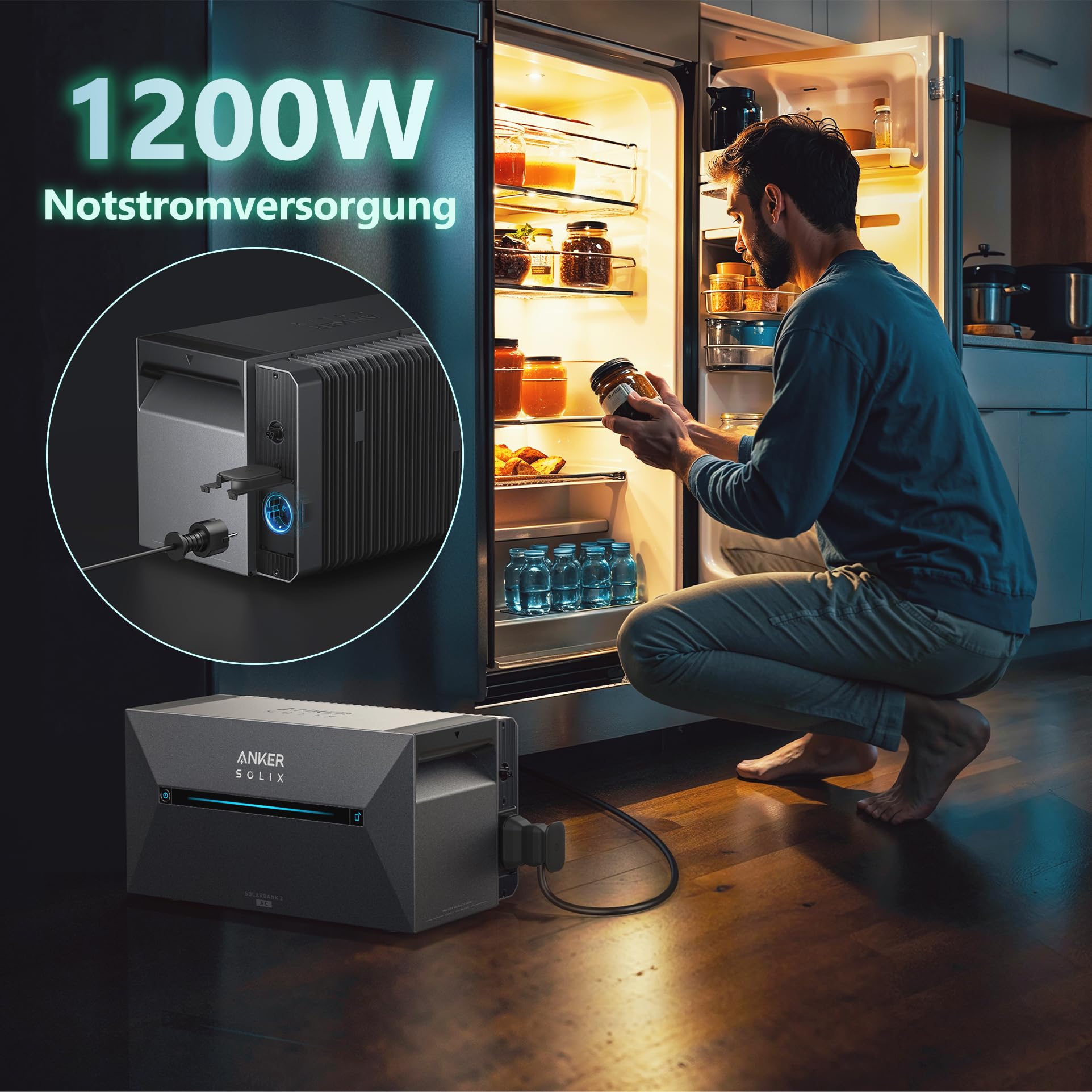 ALLDREI® Solarbank 2 E1600 AC Speicher für Balkonkraftwerk, All in One Stromspeicher 1,6kWh mit Wechselrichter, Komplettset mit EZ1 Wechselrichter & Smarten Zähler, 0% MwSt.