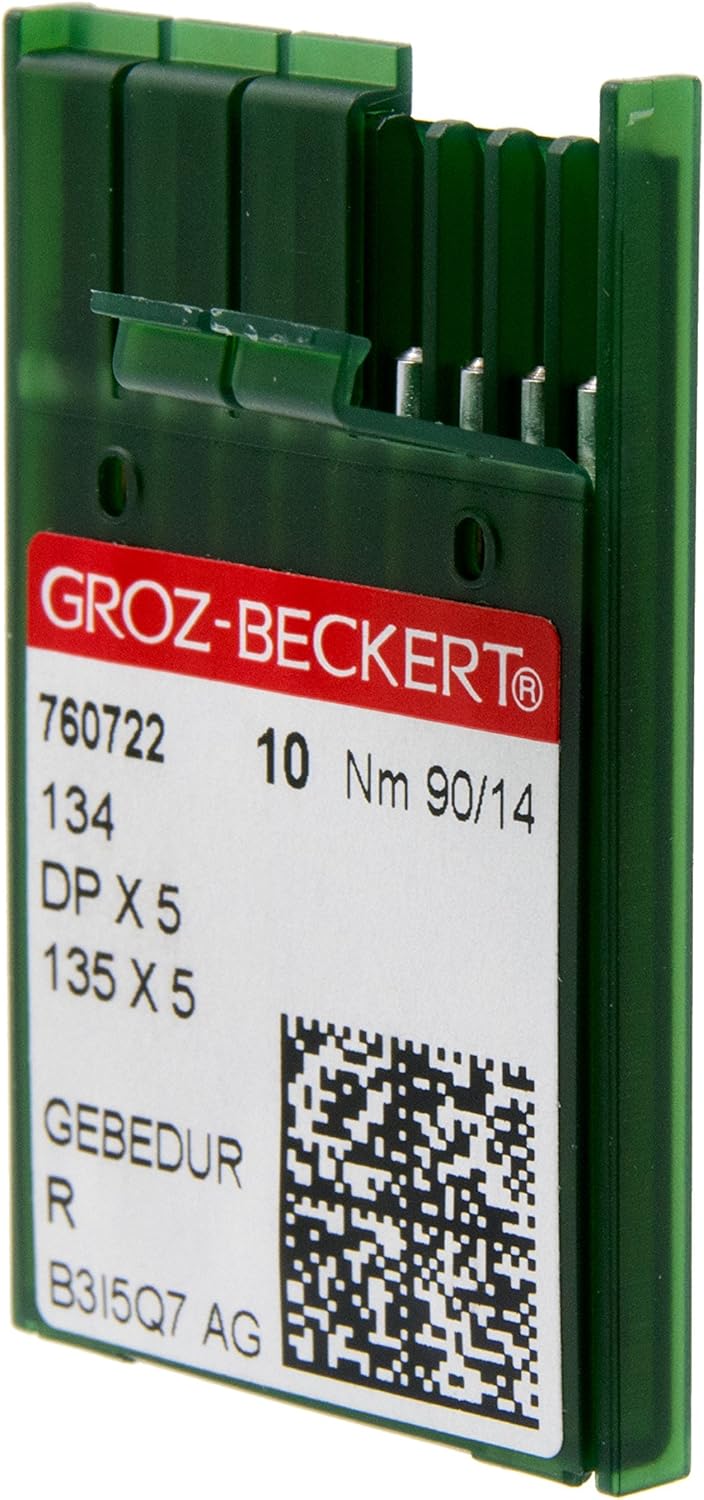 100 GROZ-BECKERT GEBEDUR 134 MR / 135X5 MR Titanium Quilting Machine Needles (MR 3.0 (90/14))