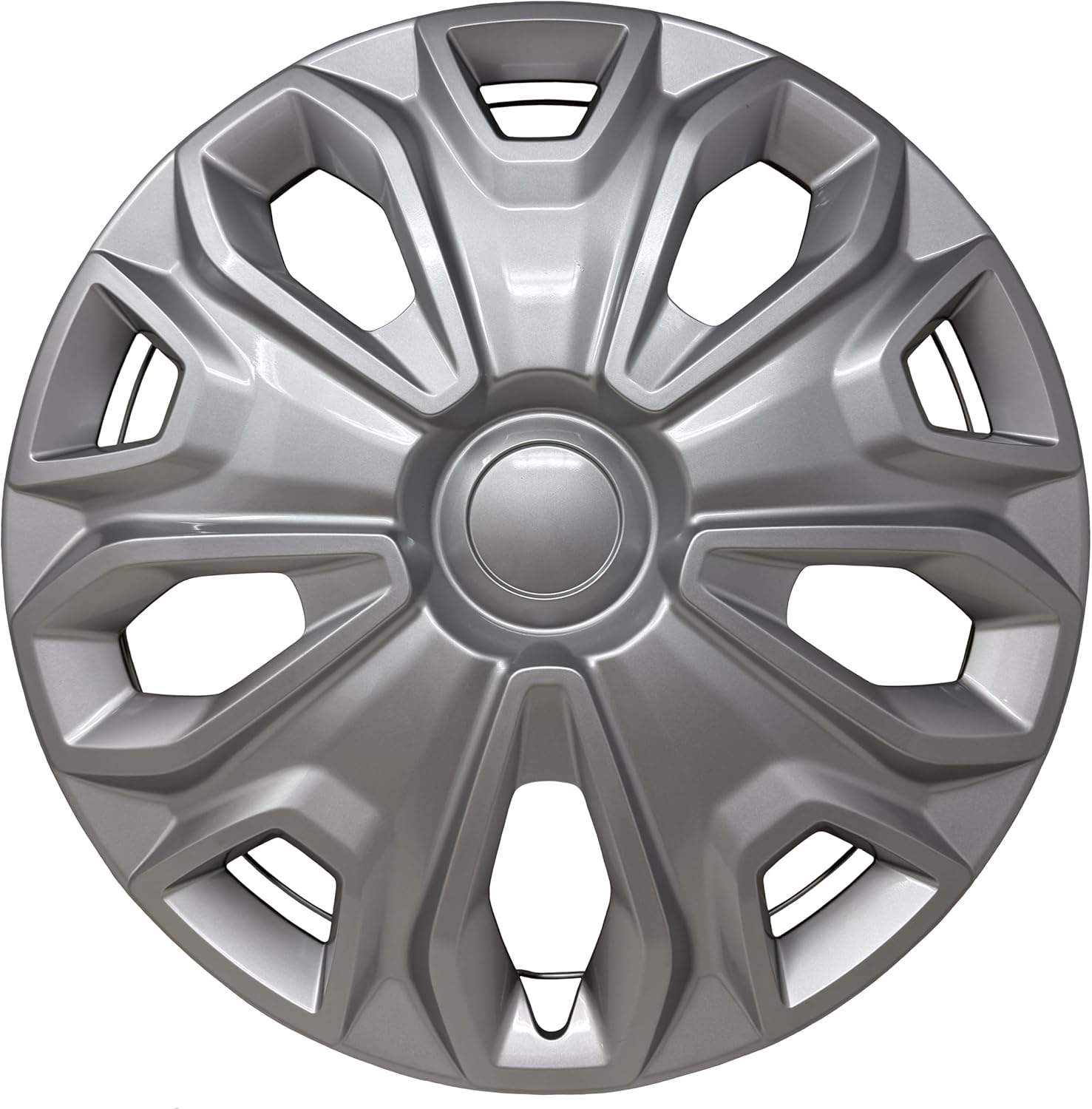 Hubcap Replacement for Ford Transit 150, 250, and 350: 2015-2024, 16-inch Wheel Cover (Silver, 1 Piece)