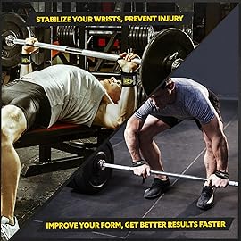 Tribe Lifting Heavy Duty Wrist Wraps & Lifting Straps for Weightlifting - Wrist Straps for Weightlifting Men with Silicone Grip & Padding - Gym Wrist Wraps and Lifting Straps