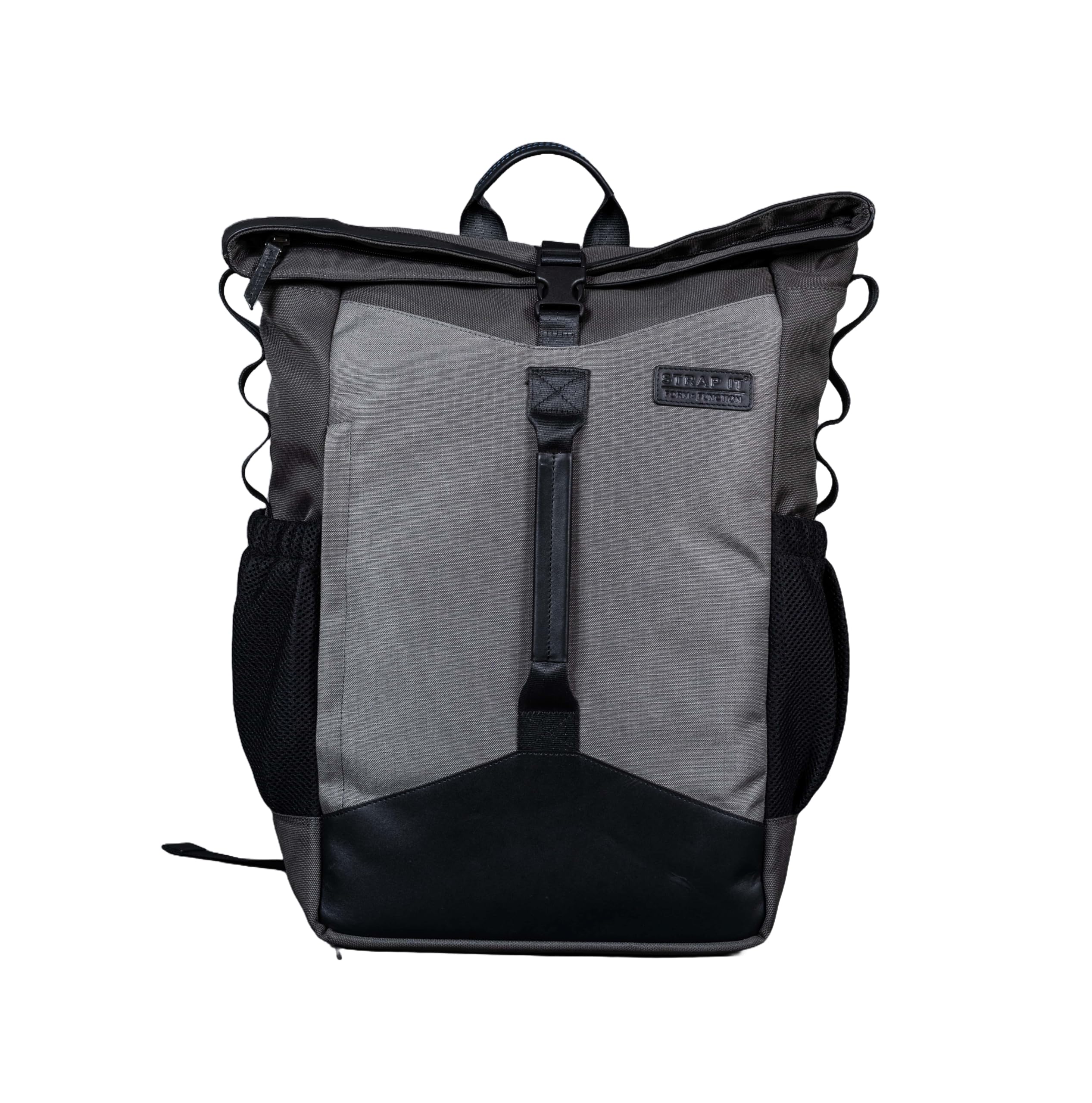 Strap It Elk Genuine Leather Multipurpose Travel Rolltop 35 Ltr Laptop Backpack for Travel for Men and Women (GREY) (B0CWPCPQYQ) Amazon Price History, Amazon Price Tracker