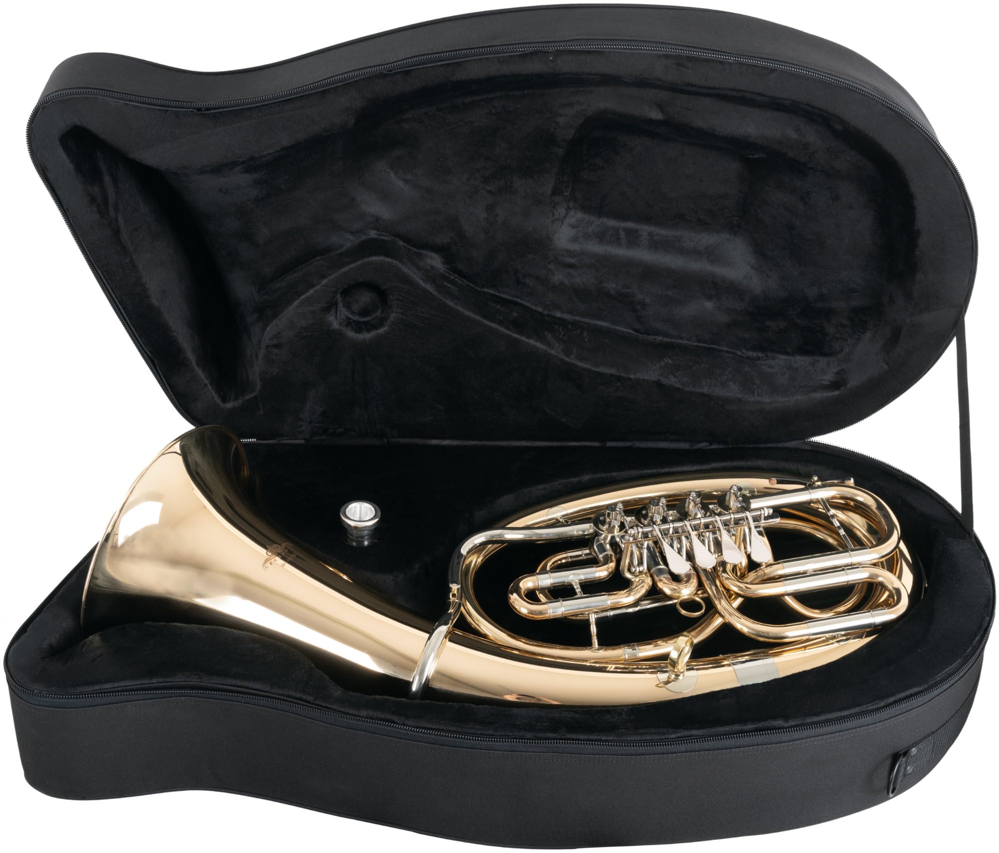BH-19/4GL Bariton - aus Goldmessing - Stimmung: Bb - Bohrung: 14,8 mm - 4 Drehventile mit Minibal-Gelenken - inkl. Leichtkoffer und Mundstück