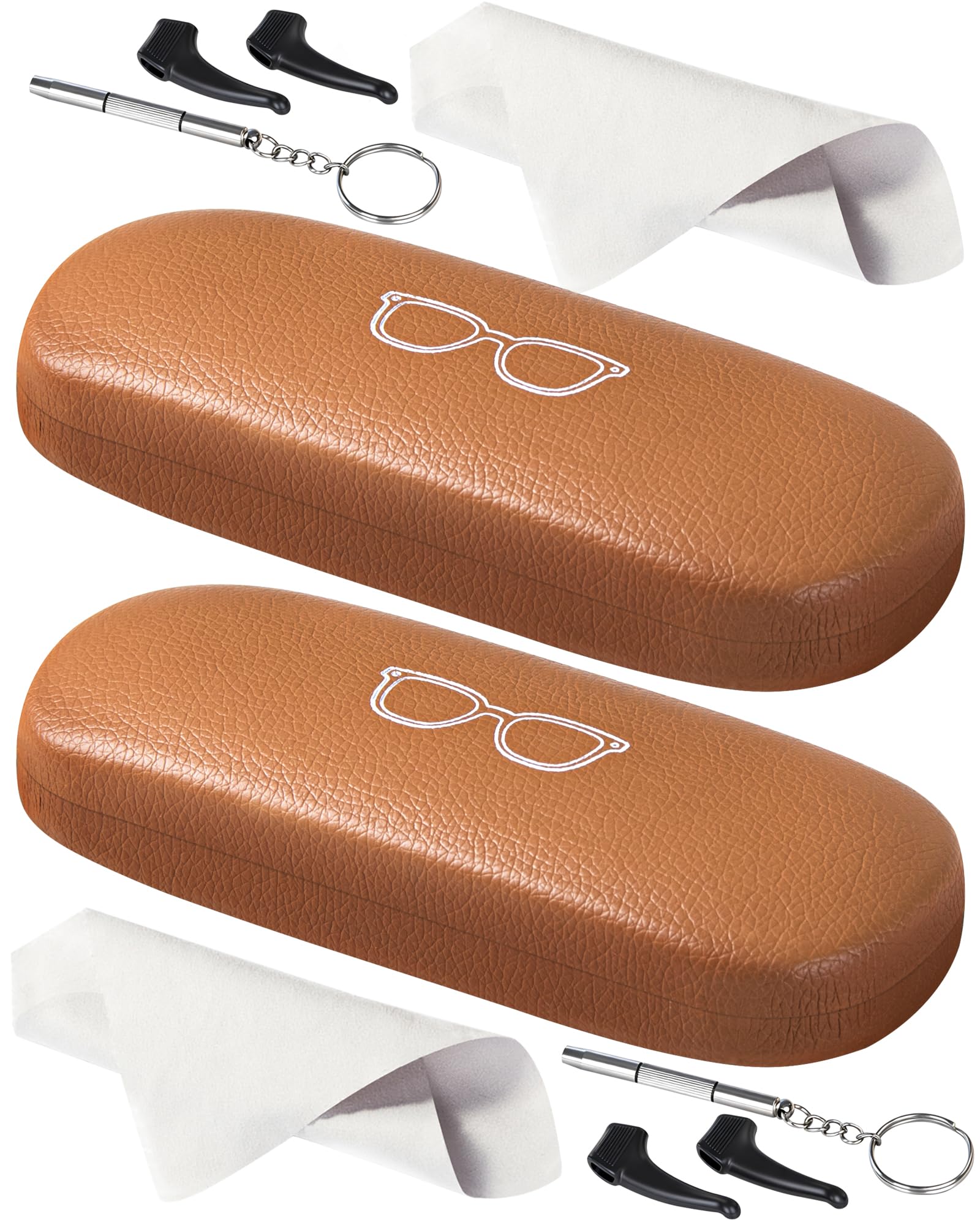 RayLove Unisex Hard Shell Eyeglasses Cases, Protective Case For Glasses