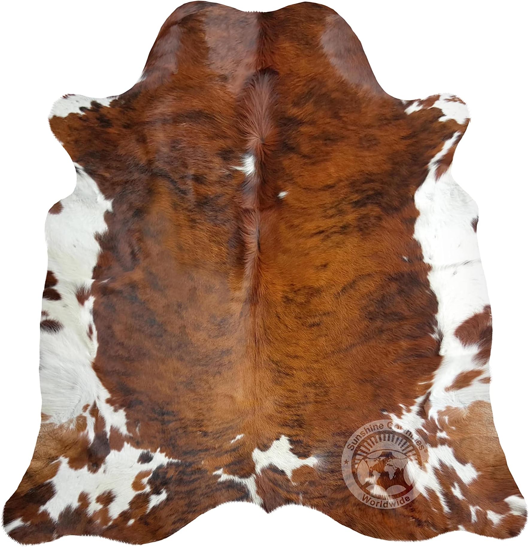 Sunshine Cowhides Brindle Tricolour Cowhide Rug, 180x240cm