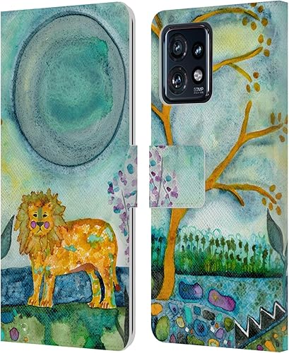 Miniatura 10 de Head Case Designs Officially Licensed Wyanne Quiet Creative Animals 2 Leather Book Wallet Case Cover Compatible with Motorola Moto Edge 40 Pro