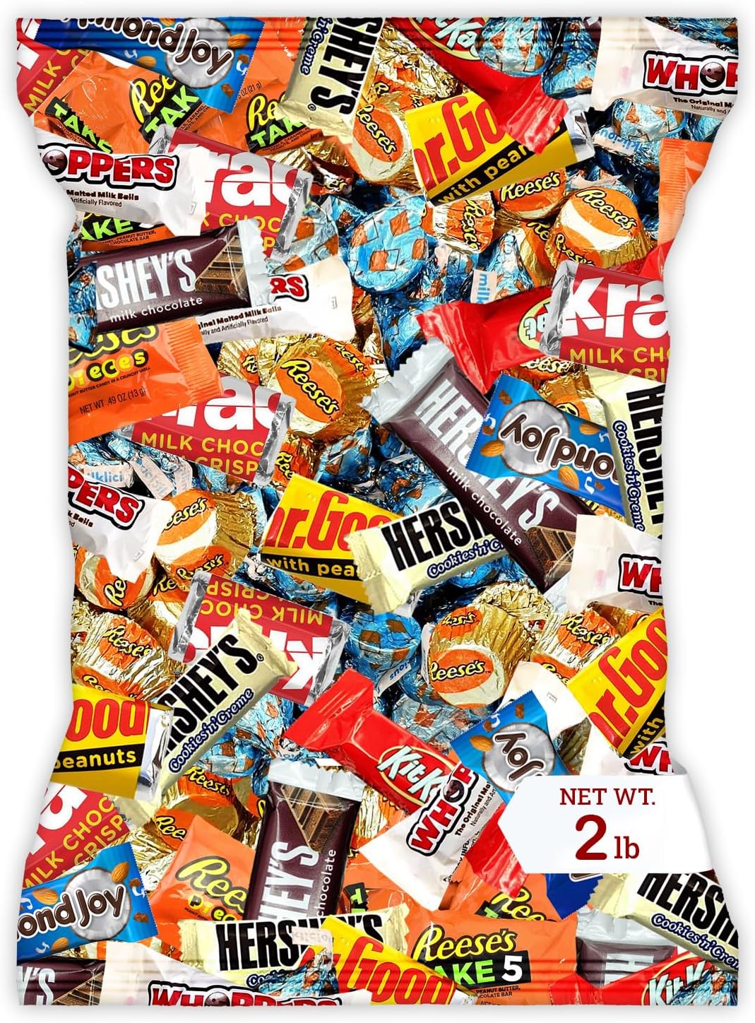 Chocolate Assorted Bulk Candy - 2 LB Chocolate Candy Variety Pack - Easter - Bulk Milk & Dark Chocolates Candies - BulkCandy Mix for CandyBags - Chocolates Variety Pack 2lb - Choco Candies