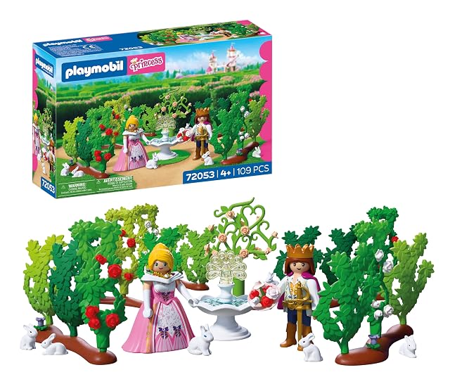 PLAYMOBIL | Princess | Laberinto Real | Príncipe y Princesa con Laberinto Variable | Fomenta la Creatividad | Juguete de Princesa para niños de 4 años en adelante | 72053