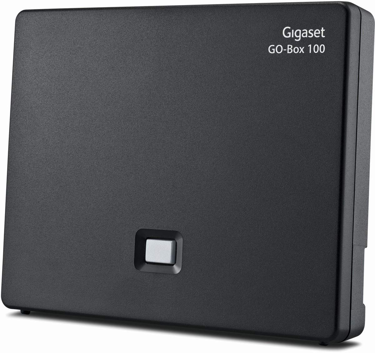 Gigaset DECT Base Station GO Box 100 - Connection Analogue via TAE Connection or LAN Cable to Your Router - Compatible with 6 Gigaset Handsets, in Black