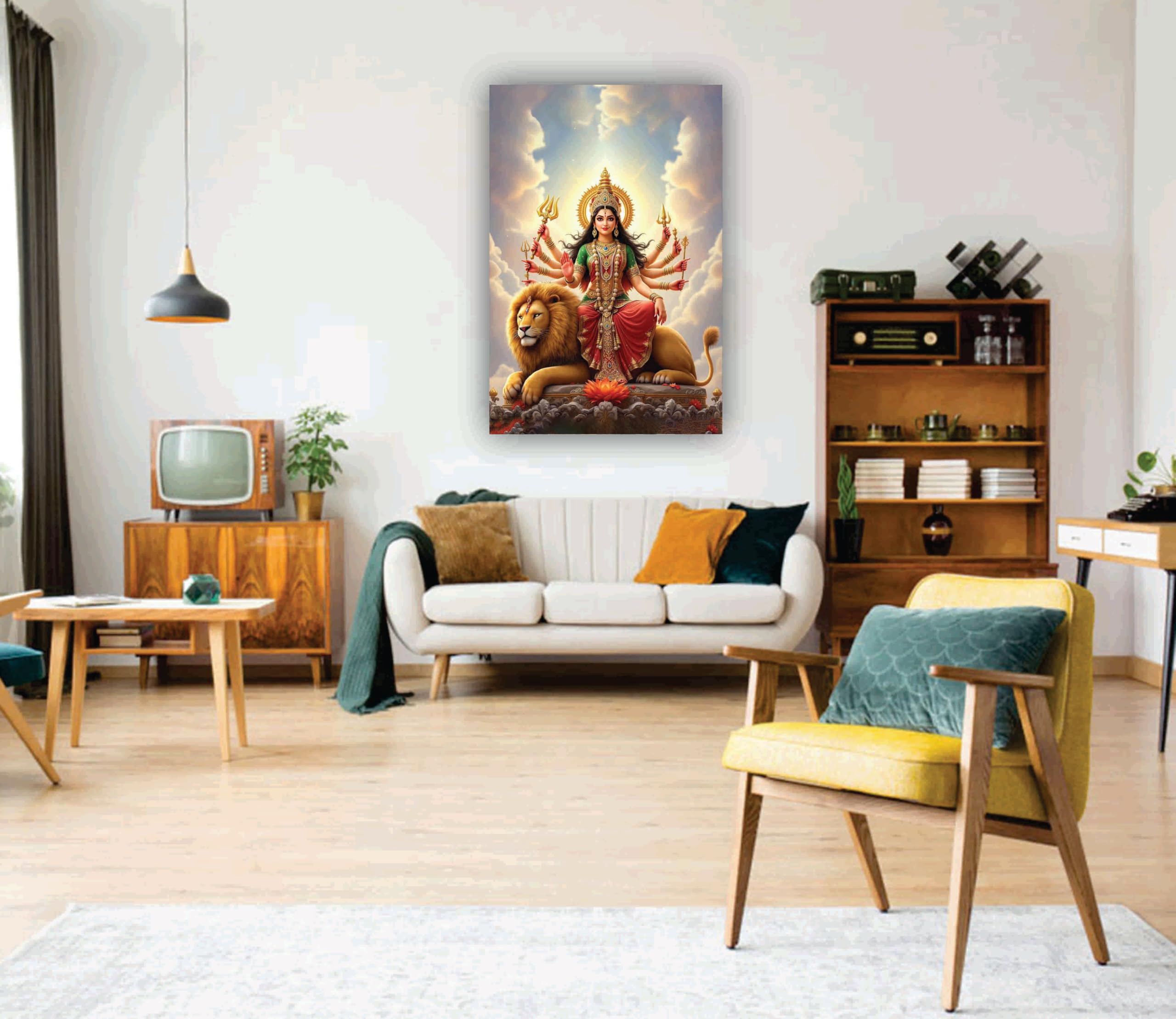 Maa Durga Poster - Home Decor & Pooja Art -4