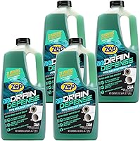 Vista 6 de Zep Drain Defense - Removedor de acumulación de tuberías - 64 onzas - ZLDC648 - Removedor de acumulación de tuberías líquidas de fuerza profesional