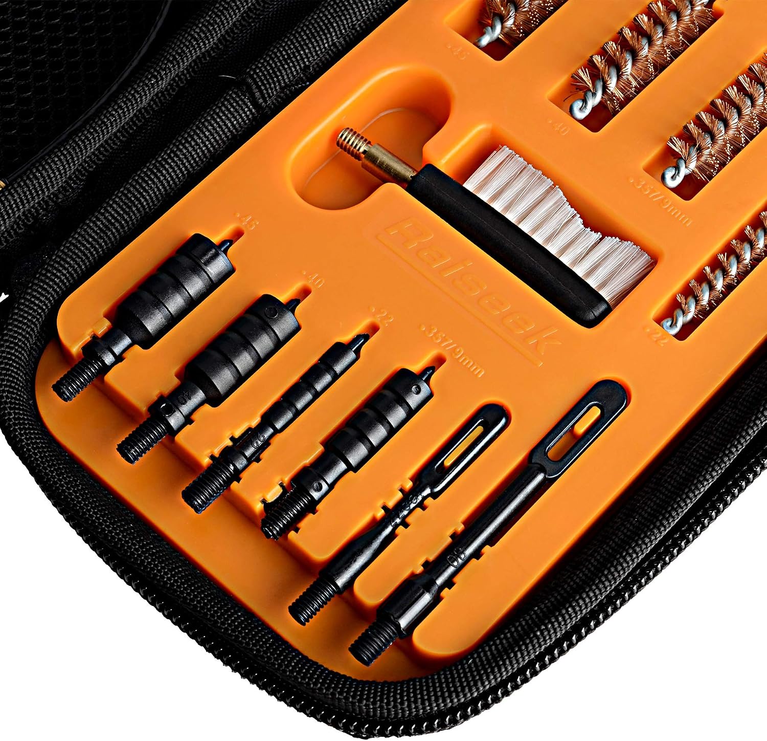 Raiseek Pistol Cleaning Kit 9mm/.357.22.45.40 Caliber Gun Cleaning Kit and Handgun Cleaning Kit Portable
