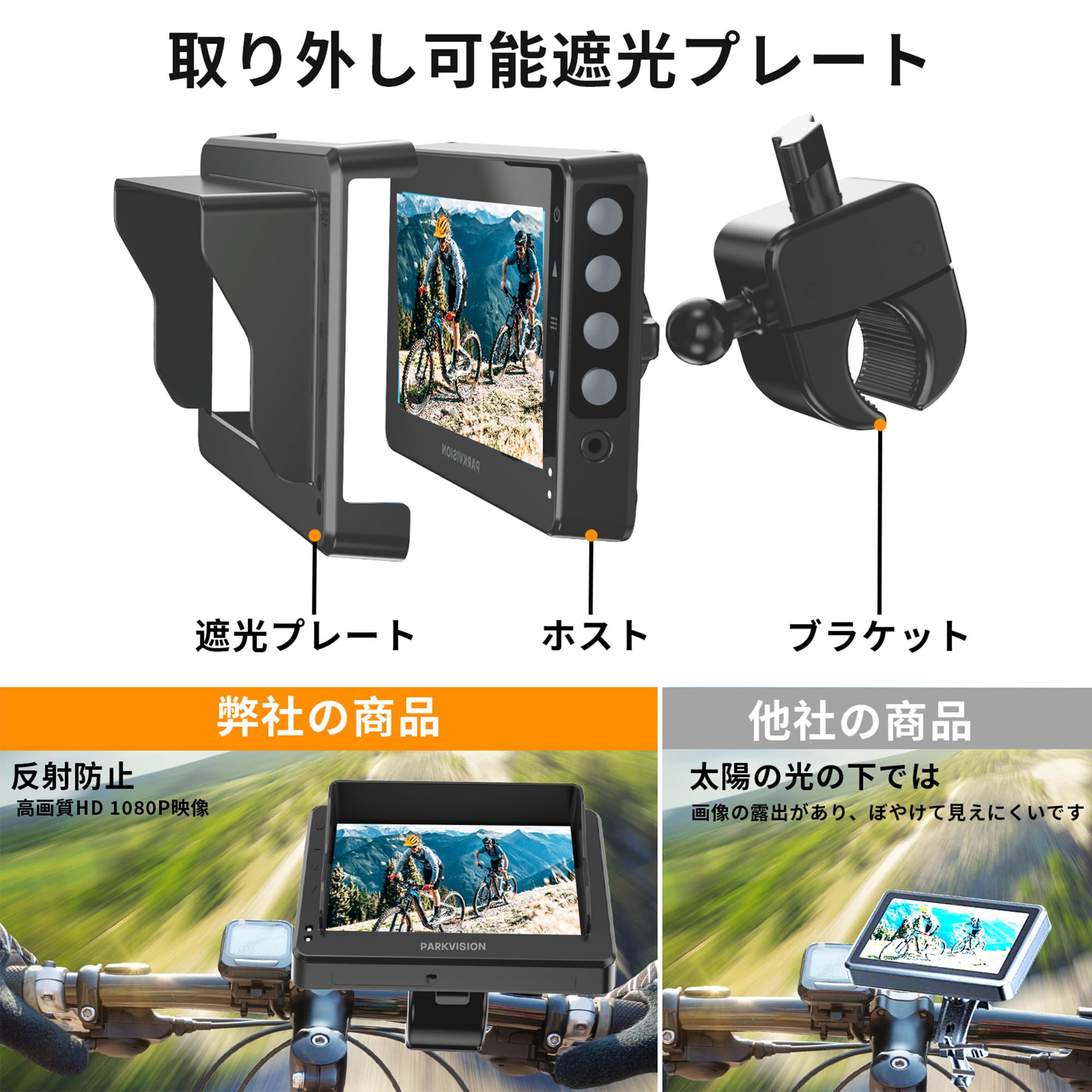 Amazon.co.jp: PARKVISION: 自転車ミラー