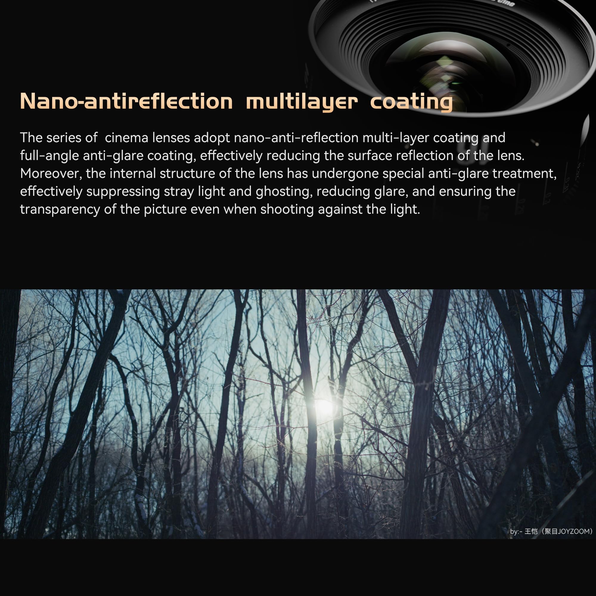 Objectif cinéma Manuel Plein Format Professionnel 7artisans 135 mm T2.4 série Infinte, Compatible avec Monture EF, pour la Photographie et Le cinéma, Blanc