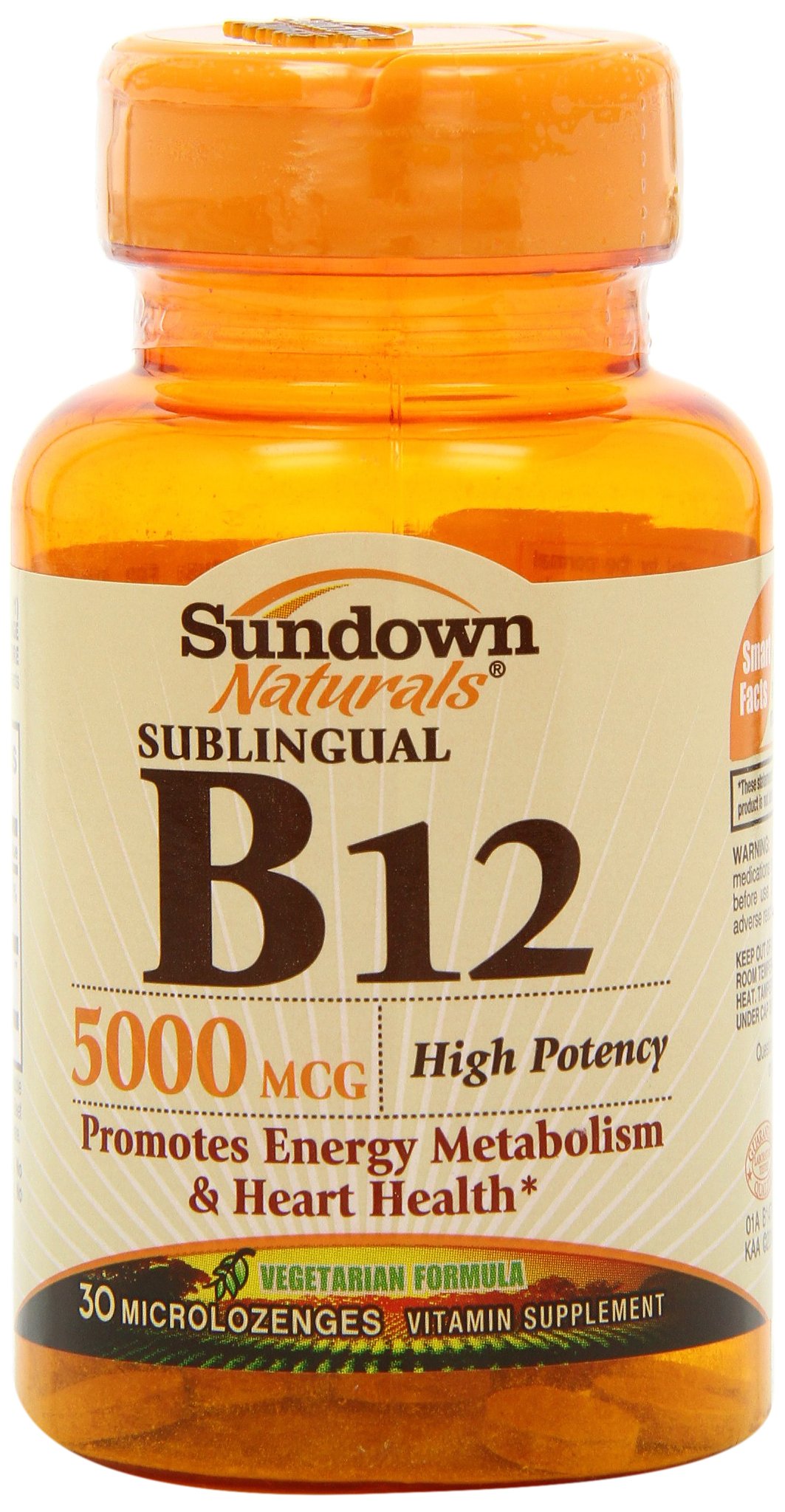 sundown high potency sublingual b12 5000 mcg 30 tablets pack of 3