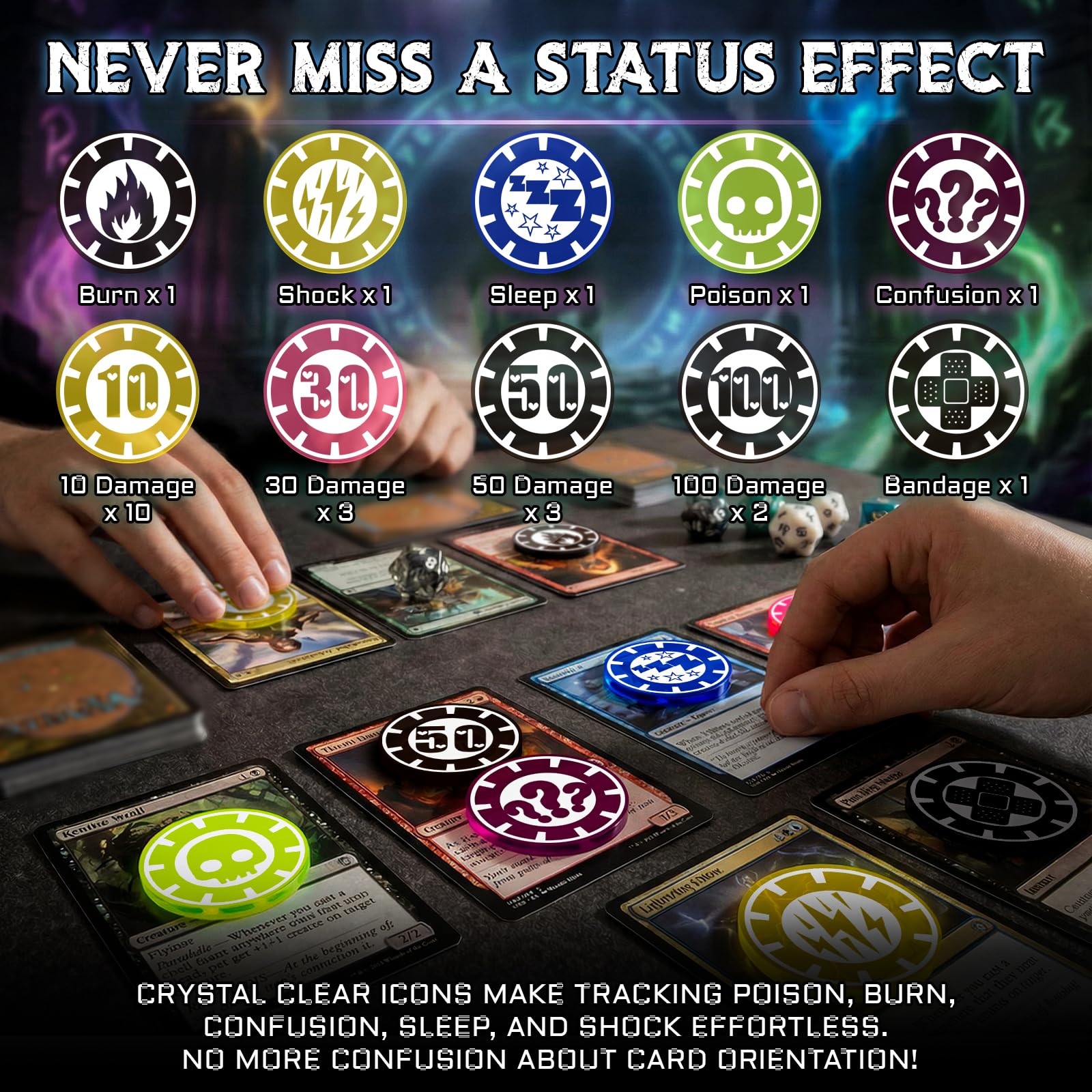 Amazon.co.jp: ダメージとステータスカウンターセット アクリル