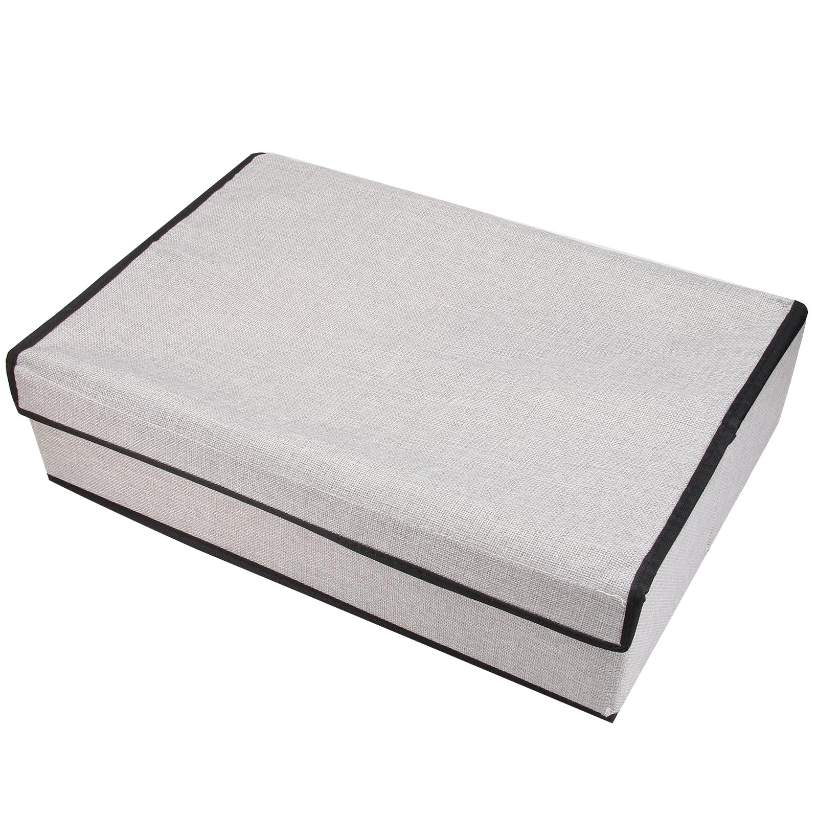 Organizador de Cajones Multifuncional para Ropa Interior y Calcetines Caja de Almacenamiento con 16 Compartimentos Tejido Lavable Color Gris Claro Adecuado para Dormitorios y