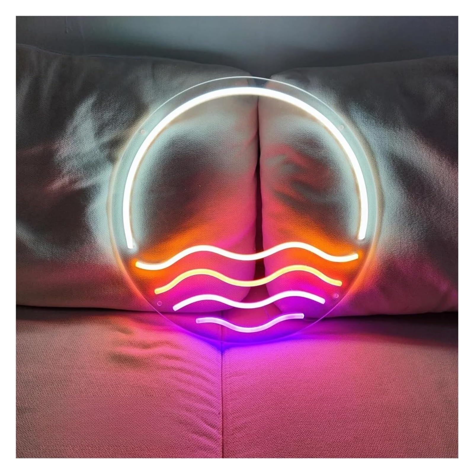 Luz de neón Letrero de neón atardecer para decoración pared dormitorio, estética hotel