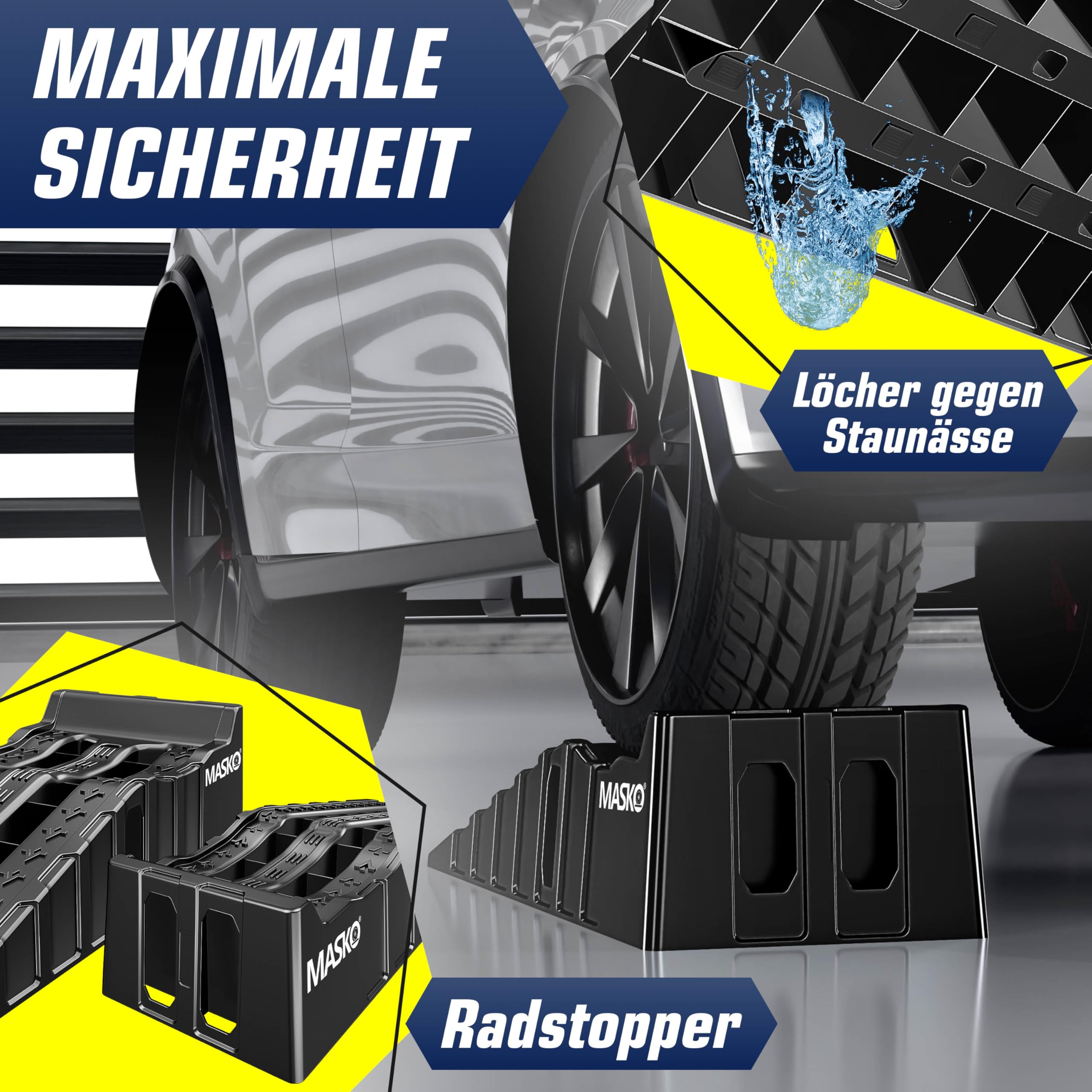 MASKO® 2X Oprijplaat 400kg | Oprijrail | Verzinkt staal | An MASKO® 2X Oprijplaat 400kg | Oprijrail | Verzinkt staal | An