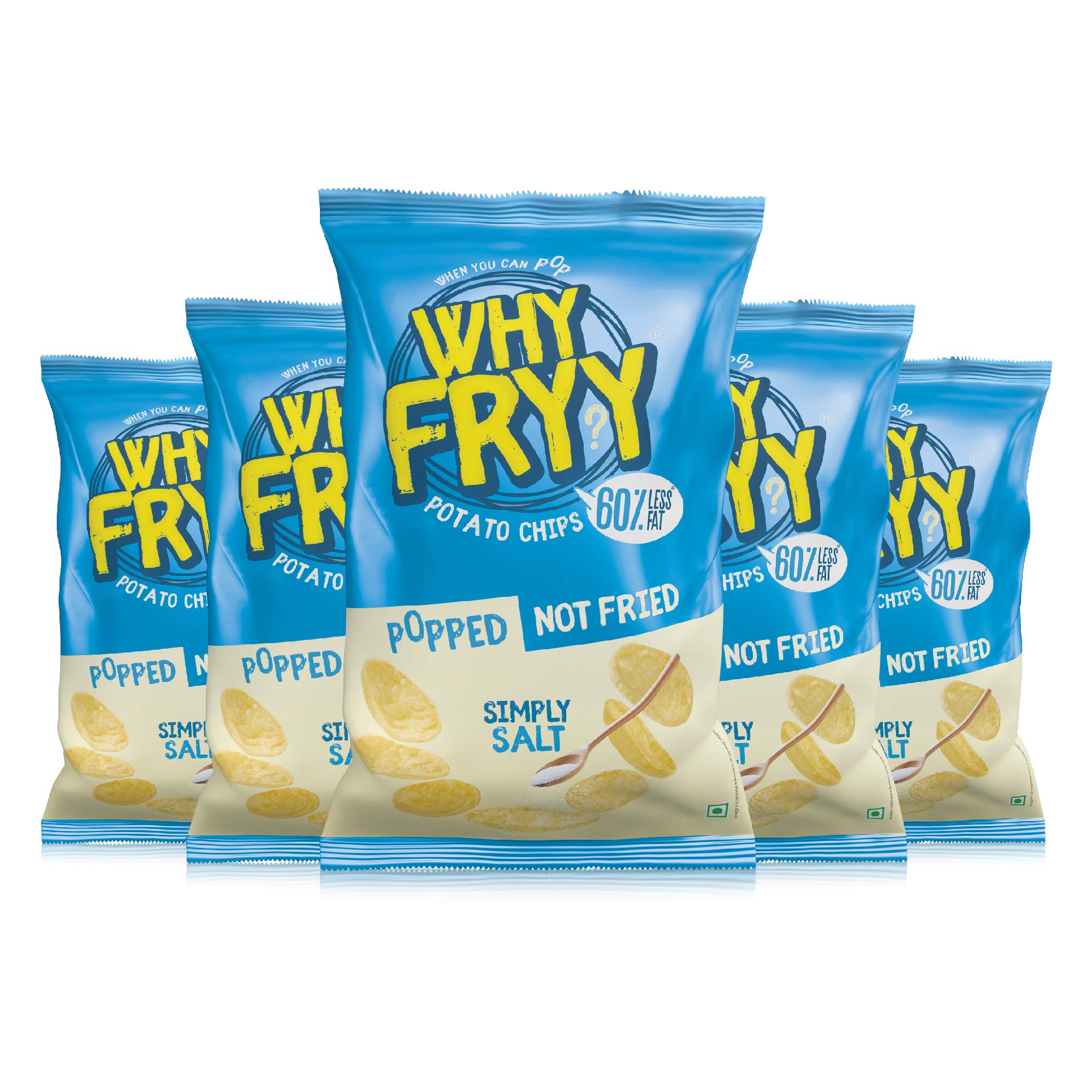 Buy WhyFryy Popped Potato Chips Simply Salt Flavoured, Not Fried Not