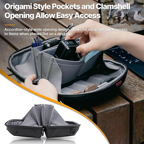 Miniatura 2 de Ulanzi TRAKER Tech Pouch Mini para cables, baterías de teléfono, cargadores, fotografía tarjetas SD Organización pequeño portátil