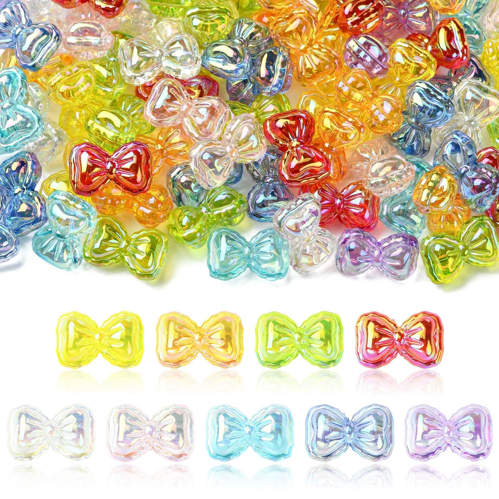 Perles en acrylique noeud vertical pour personnaliser vos bijoux de vacances