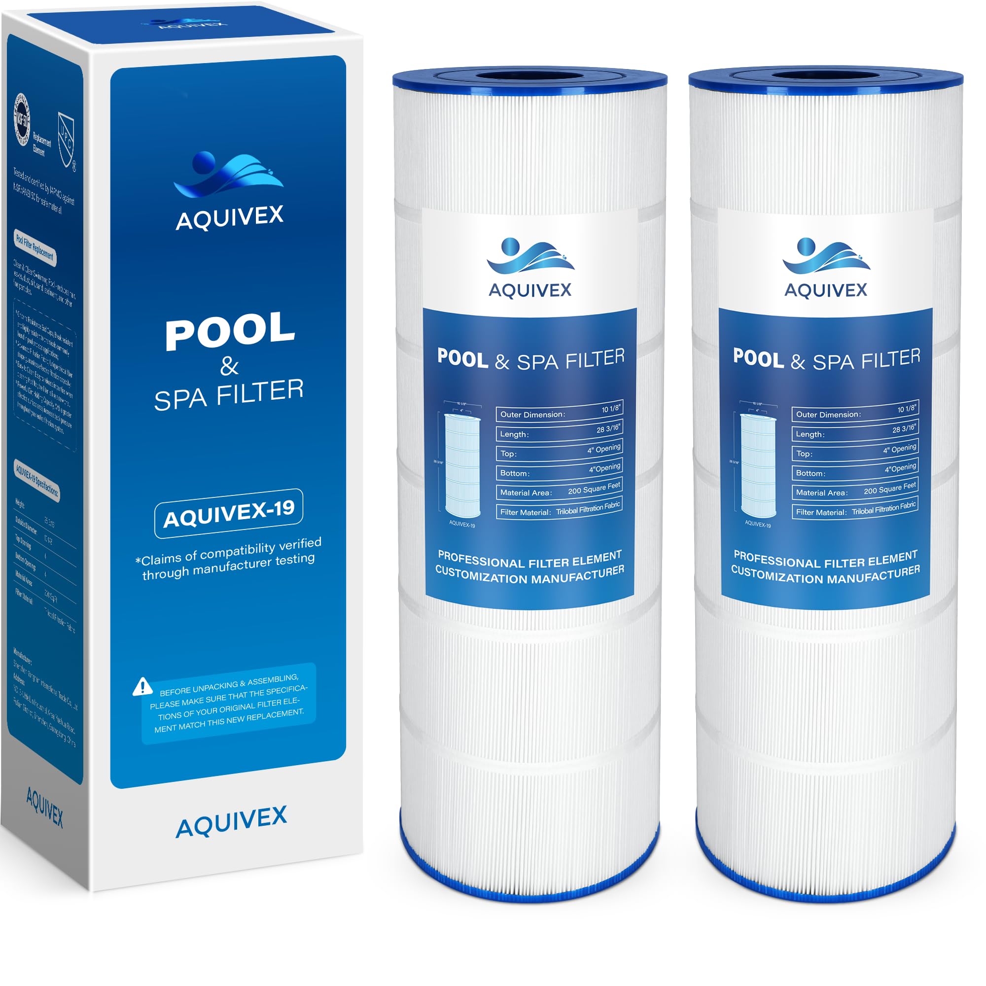 Amazon.com : AQUIVEX CX200XRE Pool Filter Cartridge, Compatible