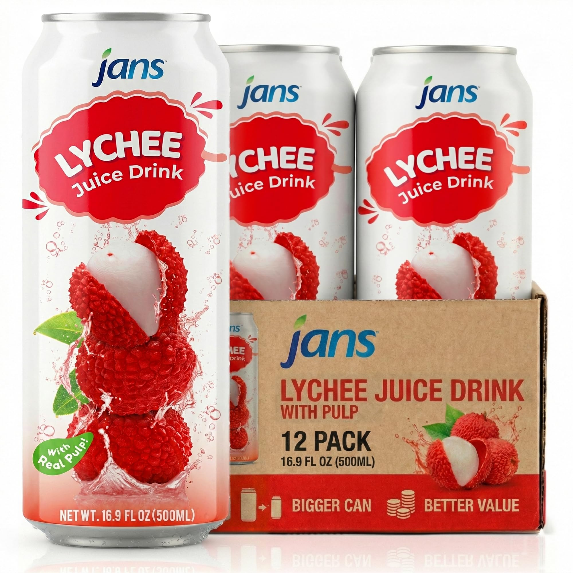 Amazon.com : Lychee Juice Drink with Pulp, 16.9 oz (Bulk Pack of