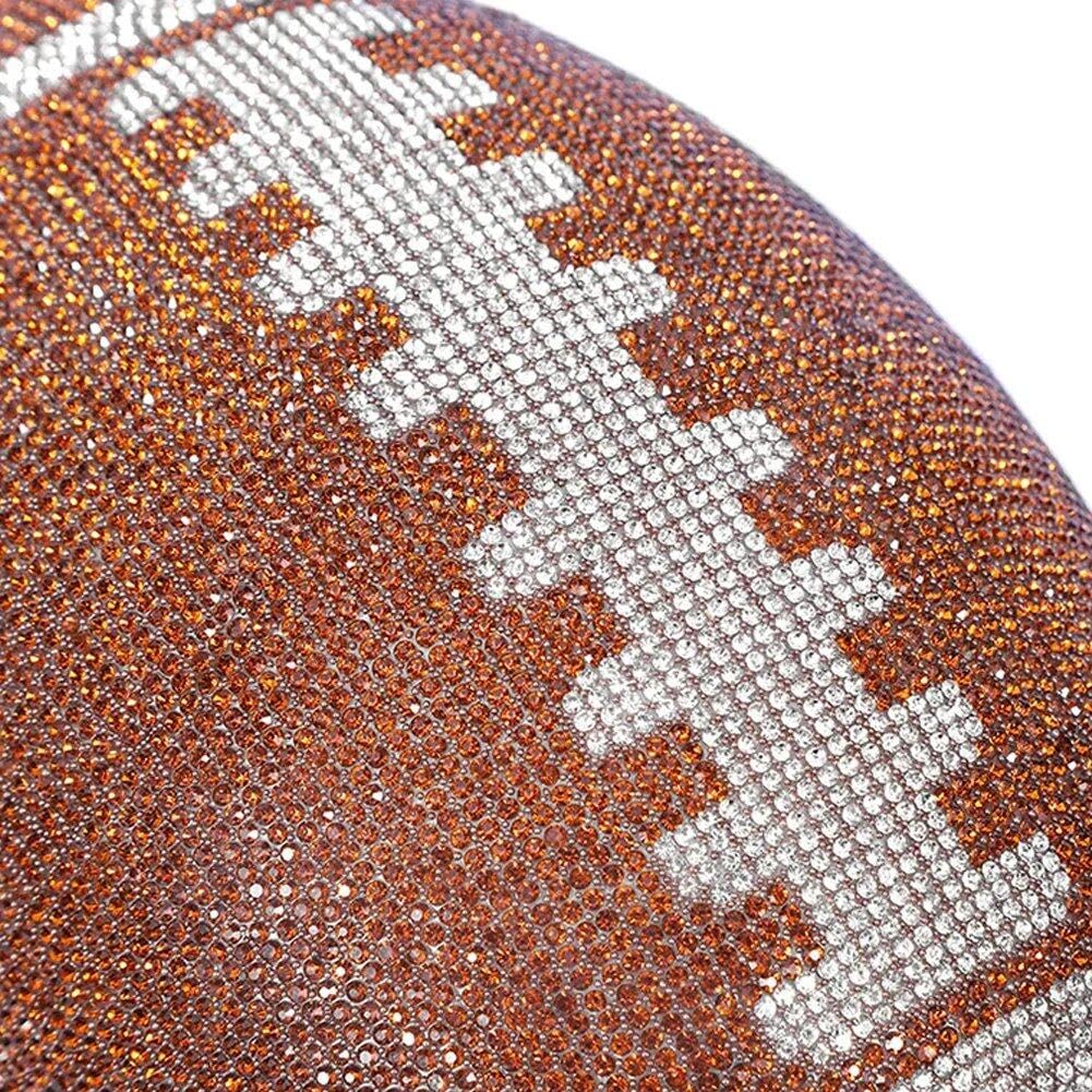 Mujeres Football Forma Rhinestone Purse Night Purse Bling Bling Bolsas De Boda De Fiesta De Bodas Rhinestone Football Purse