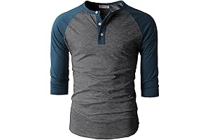 Stylish Henley and Raglan T-shirts: Comfort and Style for the Modern Man