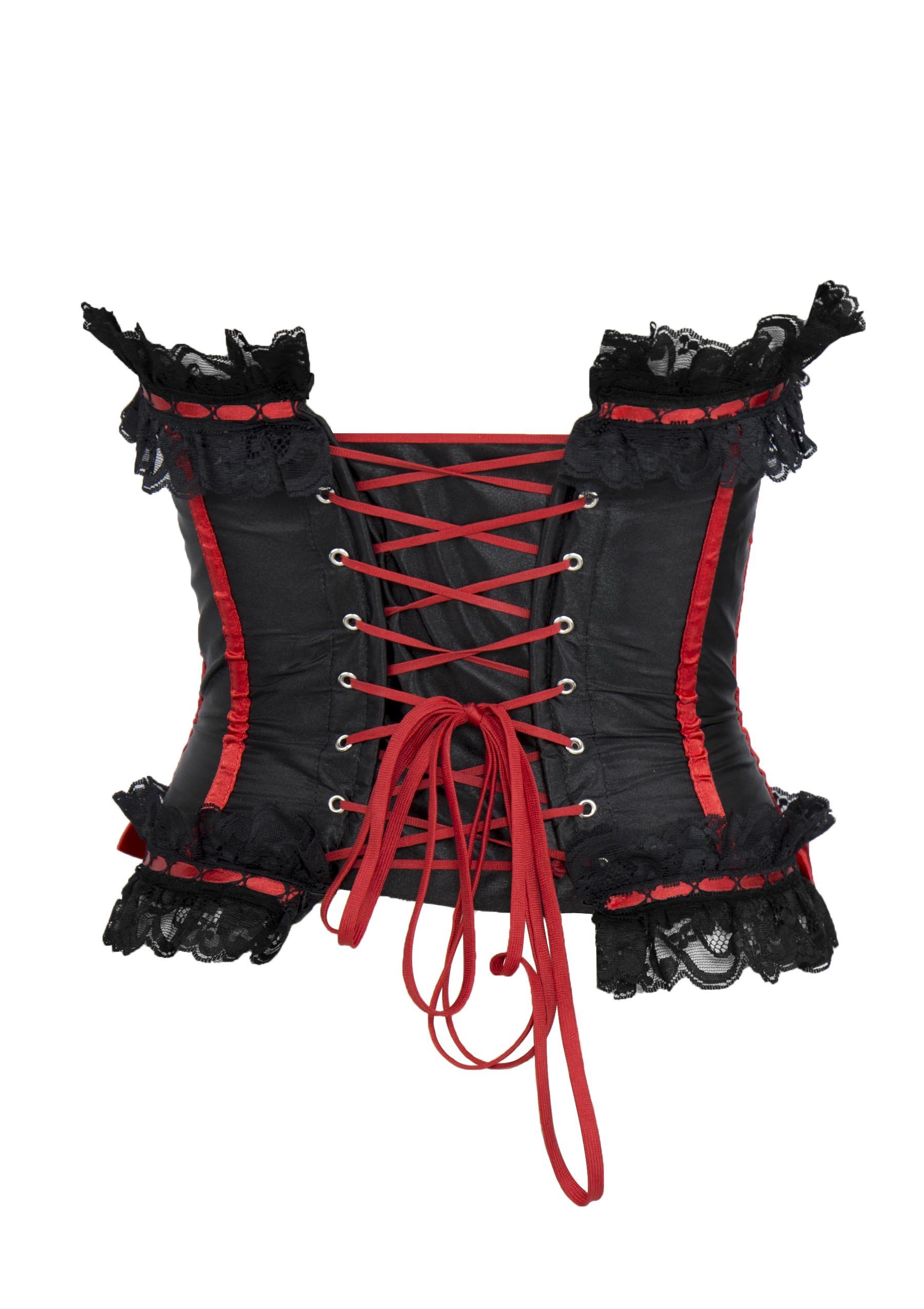 Leg Avenue Damski gorset Scarlett, czarny/czerwony, S
