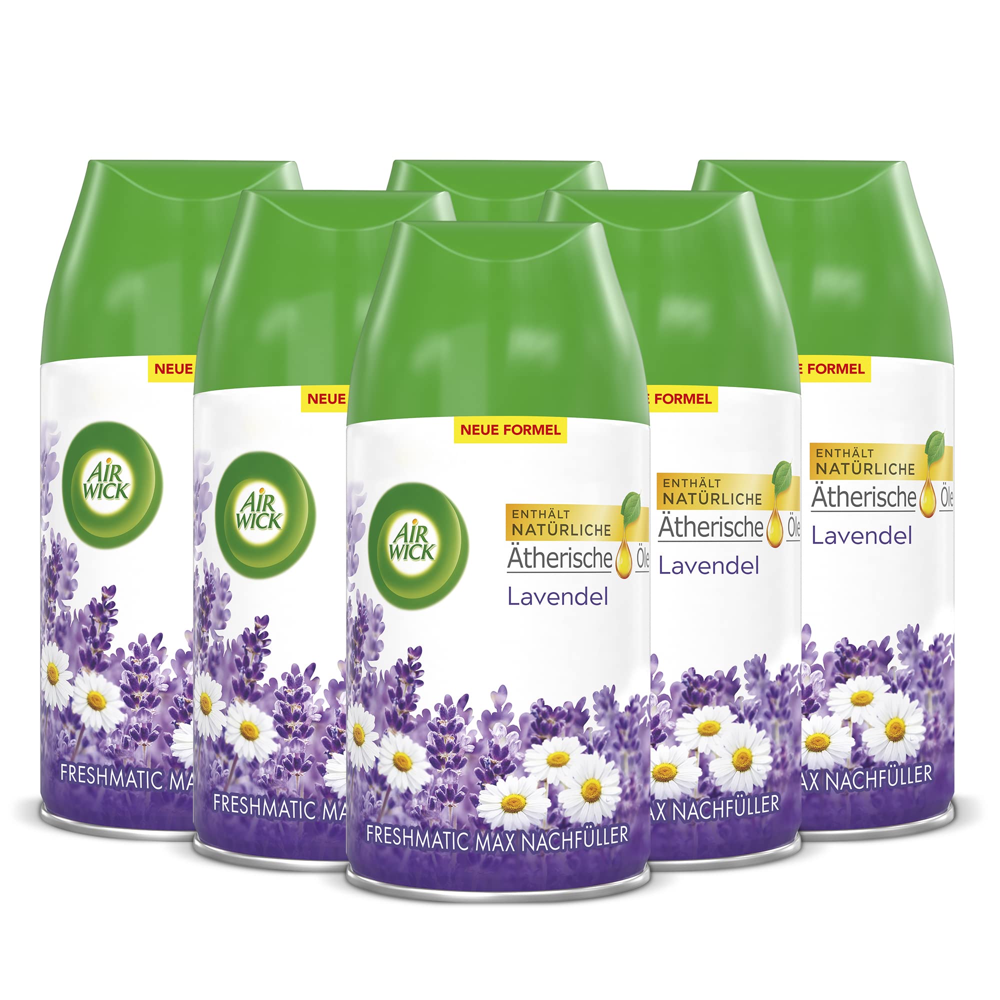 Air Wick Freshmatic Max - Recharge pour Air Wick Freshmatic Max - Parfum lavande - 6 recharges de 250 ml
