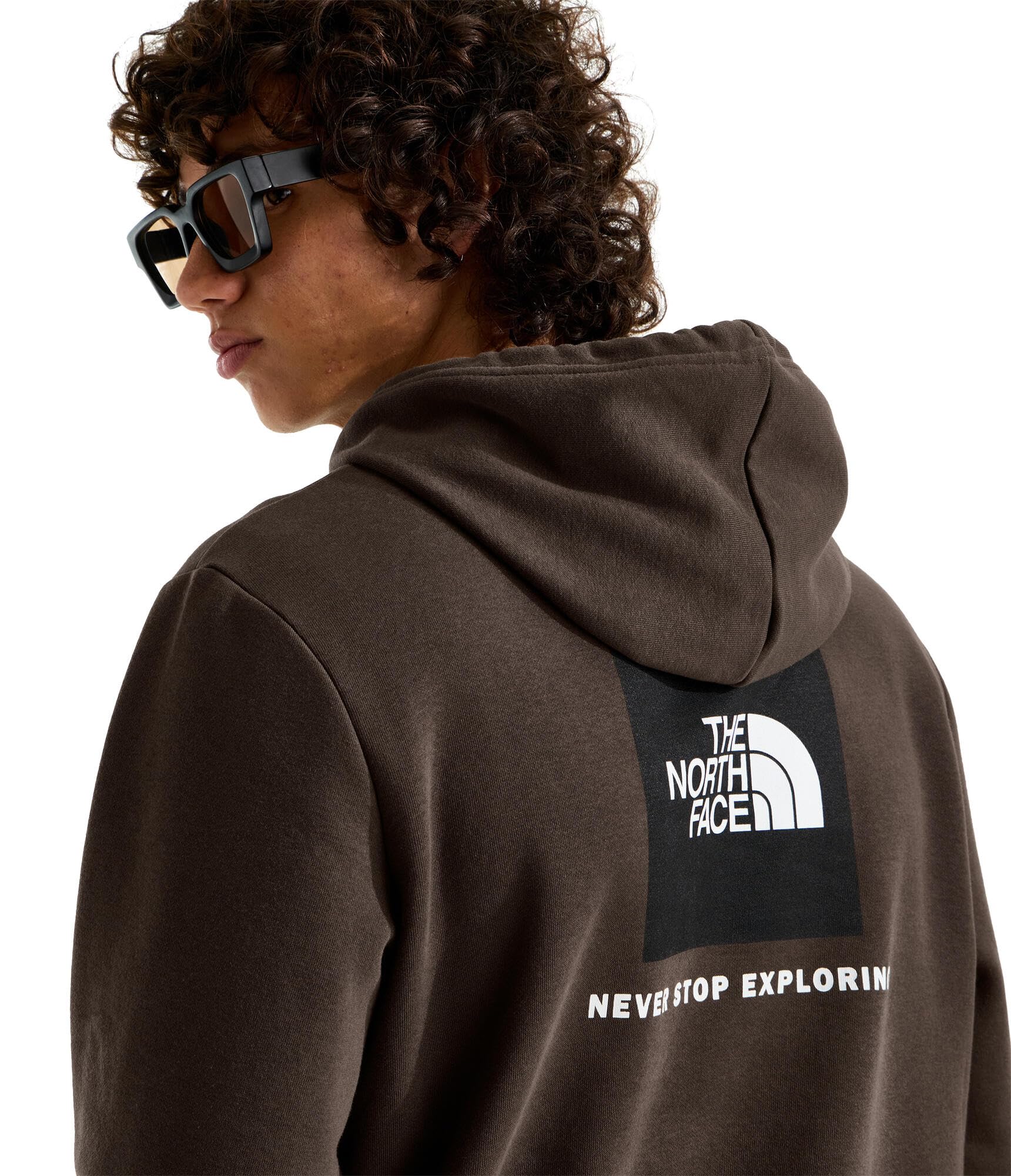 The North Face Męska bluza z kapturem Evolution Box NSE Regular z kapturem, ciemny kasztan, XL