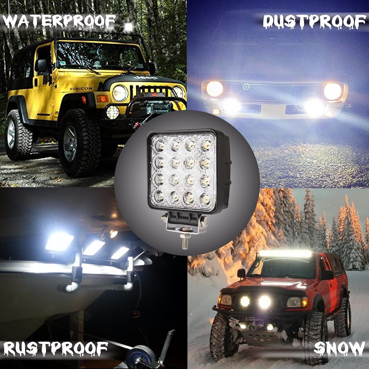 LED Reflektor roboczy traktor, 10 x 48W, projektor LED, 12 V 24 V, do ciężarówki ciągników pojazdów terenowych