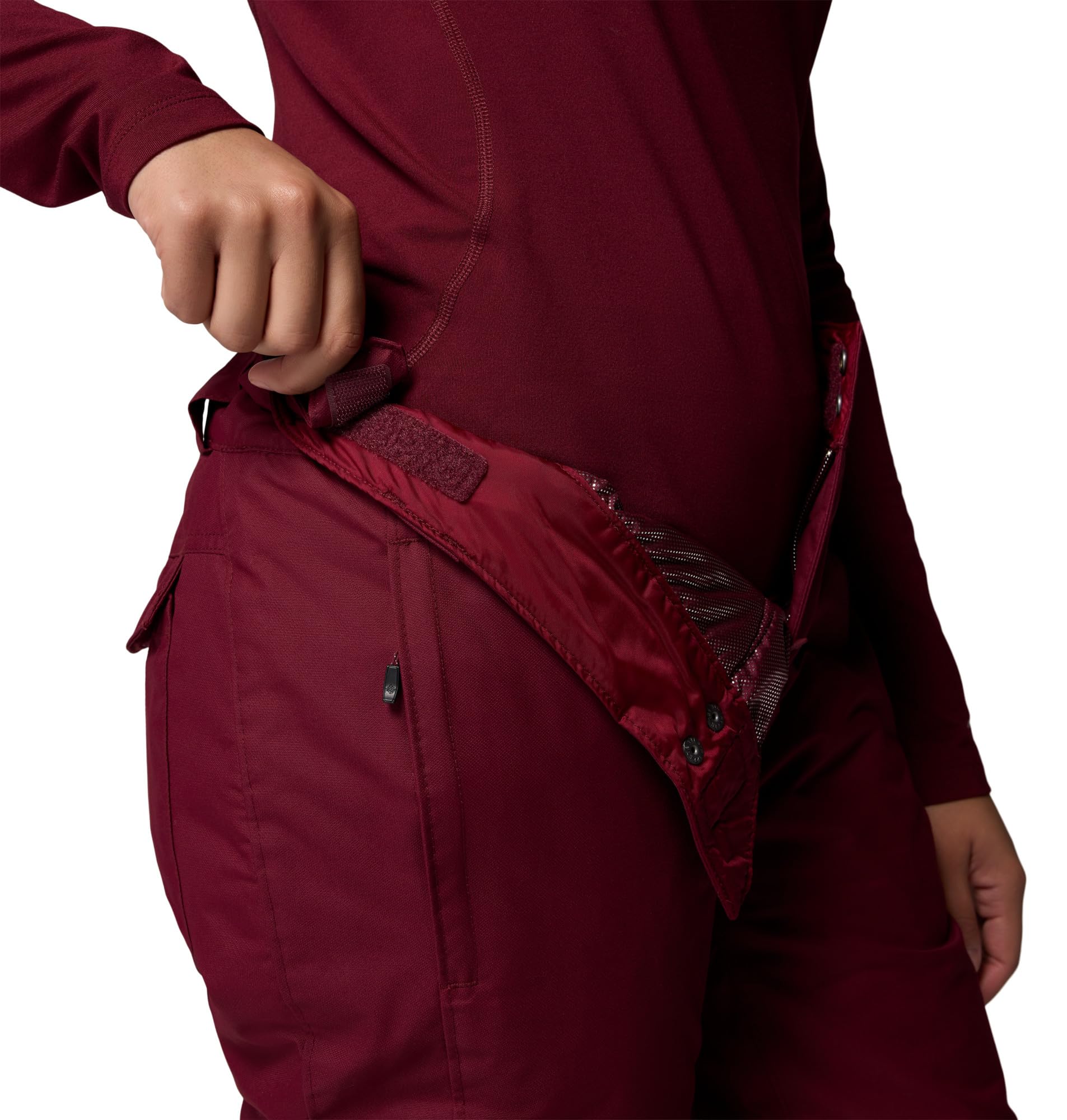 Columbia Damskie spodnie narciarskie Bugaboo 2, Rich Wine, M/R