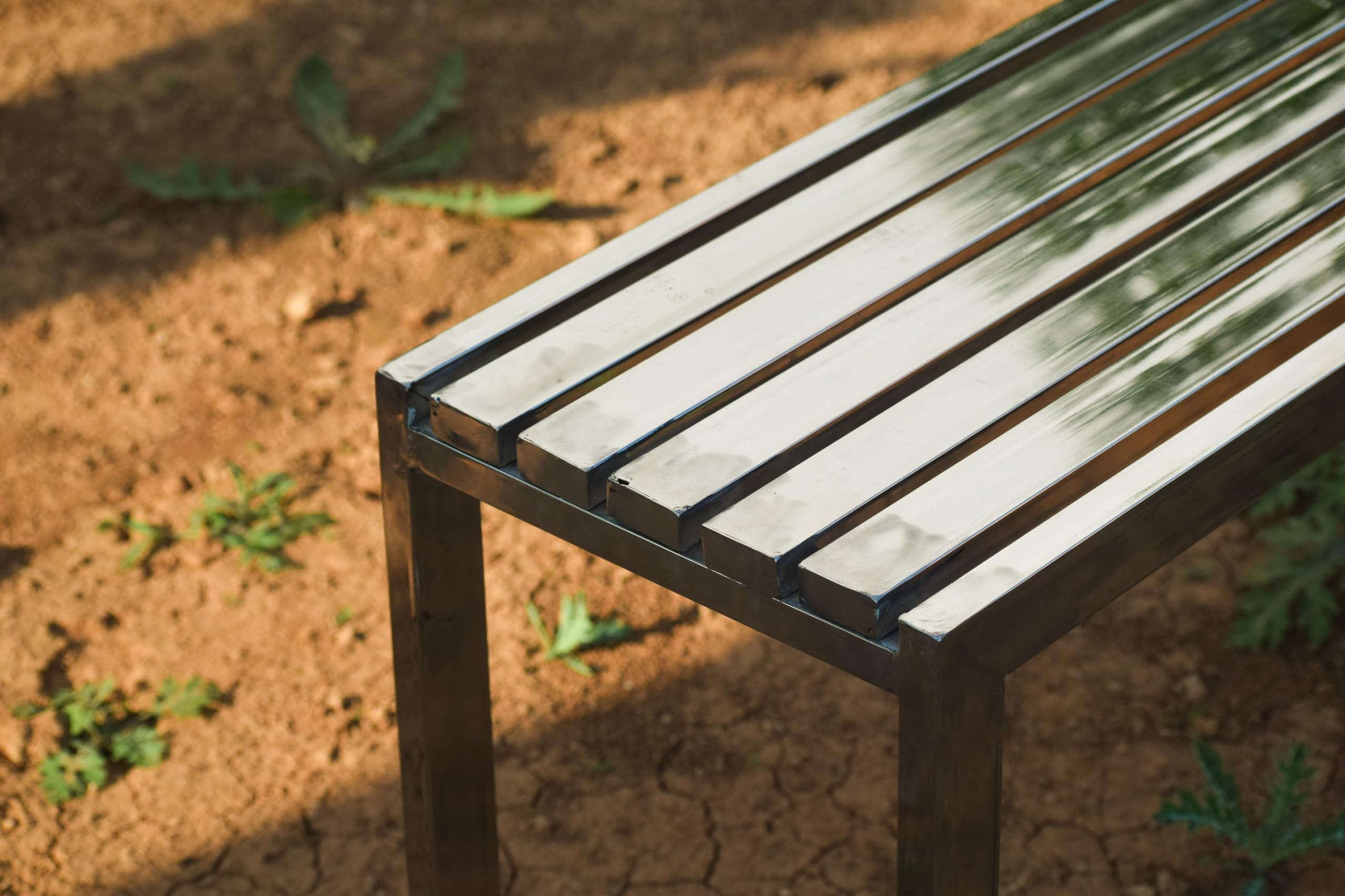 Stainless Steel Bench for Indoor and Outdoor Garden/Patio/Living Room/Balcony/Lounge/Hospital 1