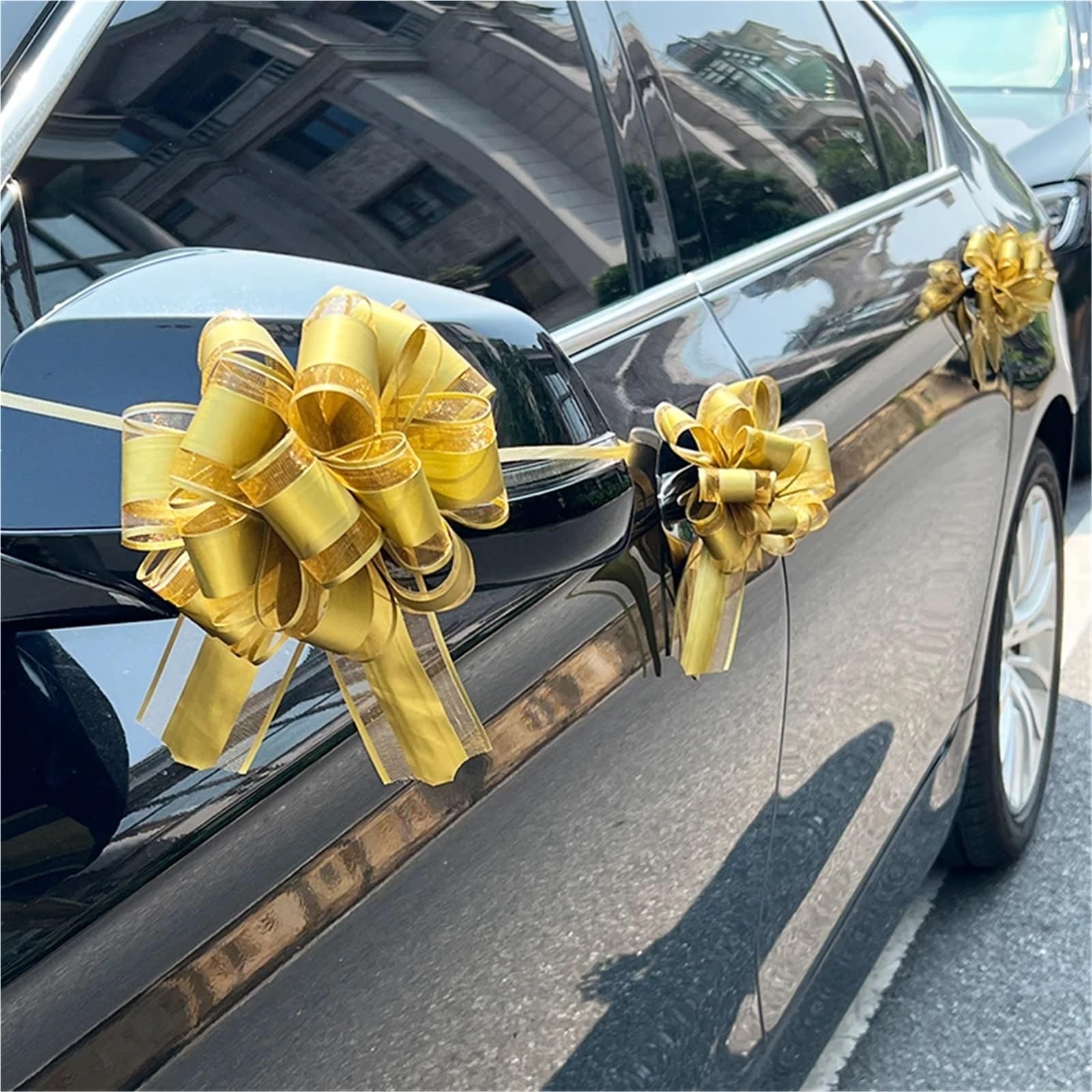 Lot de 10/20 nœuds à tirer pour mariage, voiture, cadeau, chaise, décoration de fête d'anniversaire (couleur 02, 20 pièces)
