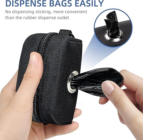 Miniatura 5 de PuppyDoggy 1 paquete de soporte para bolsas de excremento para perros y gatos, dispensador de bolsas de desechos con 1 rollo de bolsas para