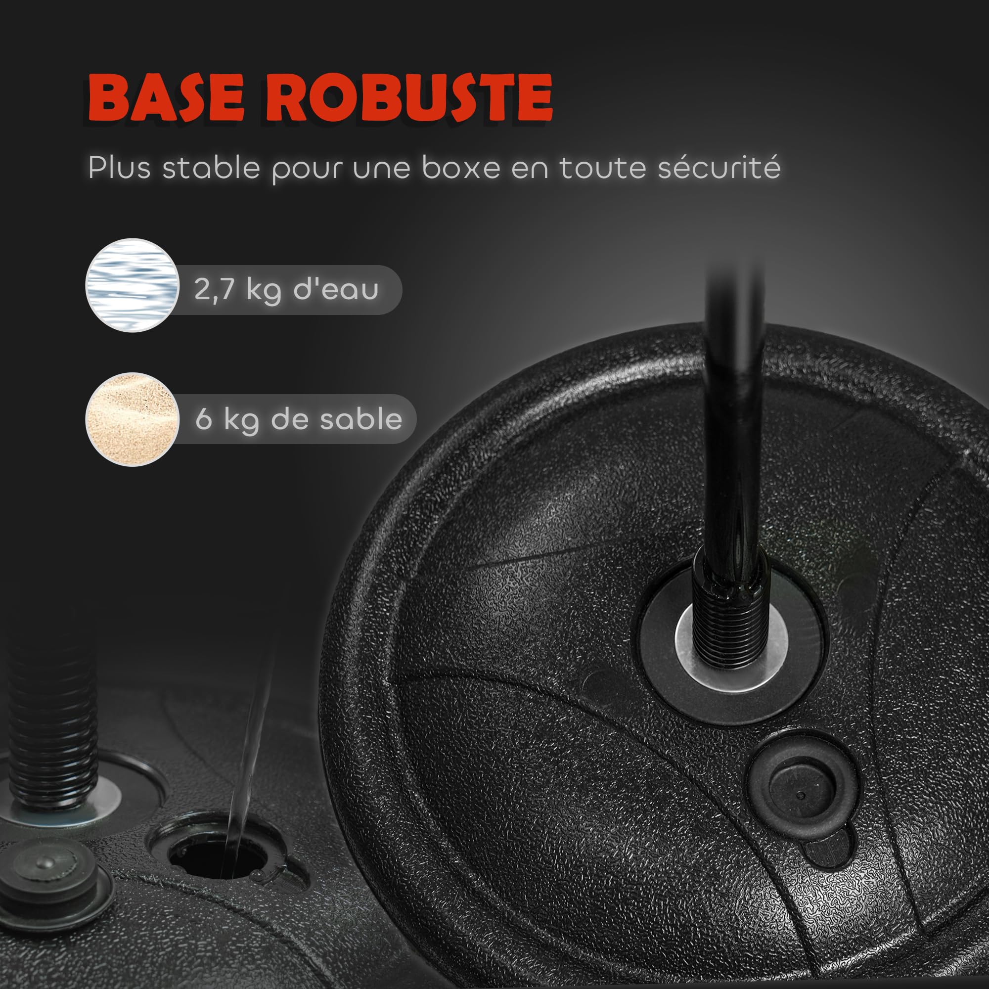 AIYAPLAY Sac de Frappe Enfants Punching Ball sur Pied pour Enfants de 5-10 Ans avec Gants de Boxe et Base de lestage, Sac de Boxe réglable en Hauteur 68-102 cm, Rouge
