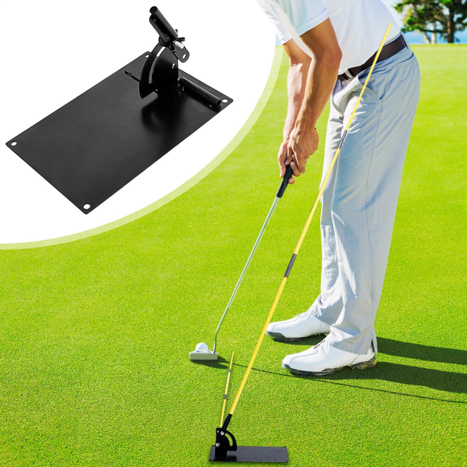Soporte para de alineación de golf, resistente al óxido, para práctica