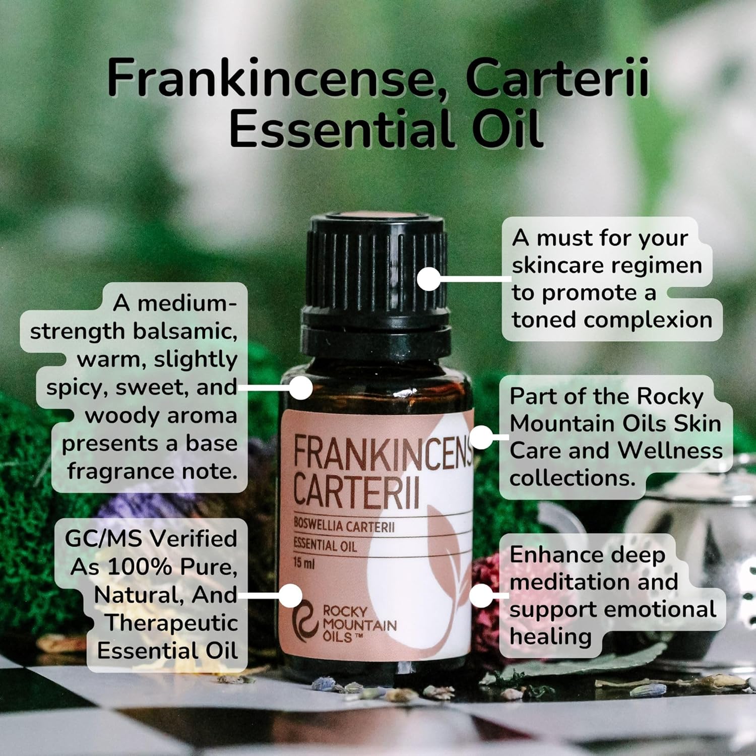 Rocky Mountain Oils Frankincense Carterii Essential Oil 15 ml - Essential Oil