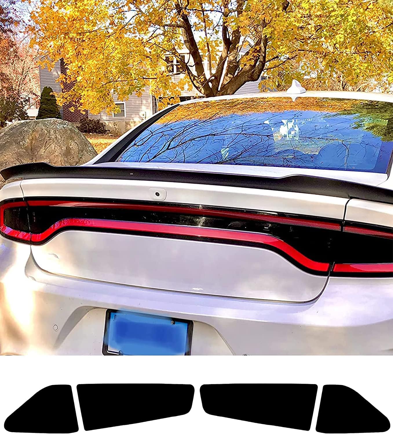 8x For 2015-23 CHARGER Tail Light & Side Marker Decal Overlay PreCut 8x For 2015-23 CHARGER Tail Light & Side Marker Decal Overlay PreCut