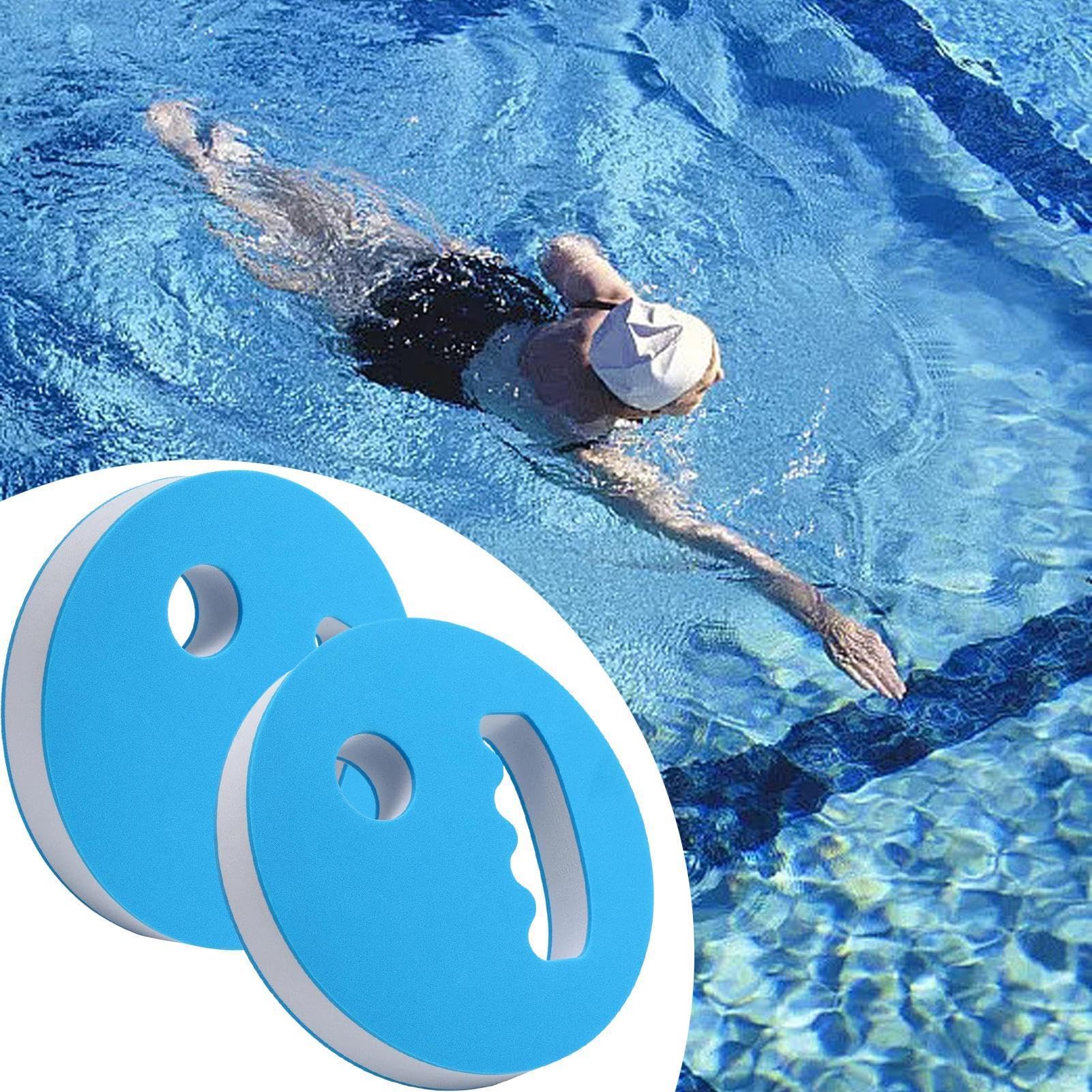 Lot de 2 disques d'entraînement pour l'aquagym aquatique, équipement d'entraînement de piscine, pour femmes, hommes, adultes, sportifs, aquatiques, natation, fitness, sport