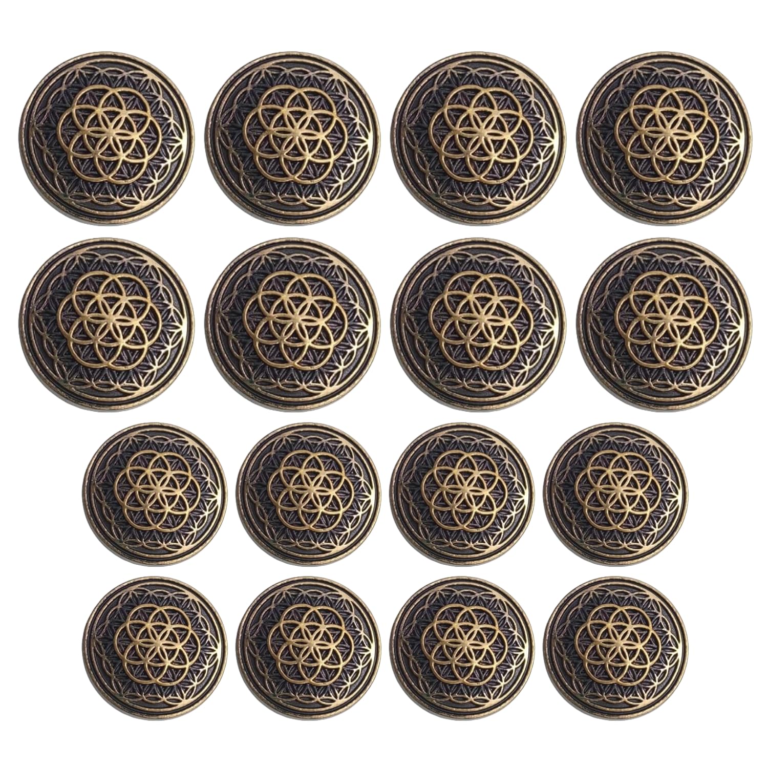 Ani accessories Infinite Design Metal Button for Coat Blazer Suit, Sherwani and Indian Dresses Sports Coat Size8 Big and 8 Small (Purple)-picture-34