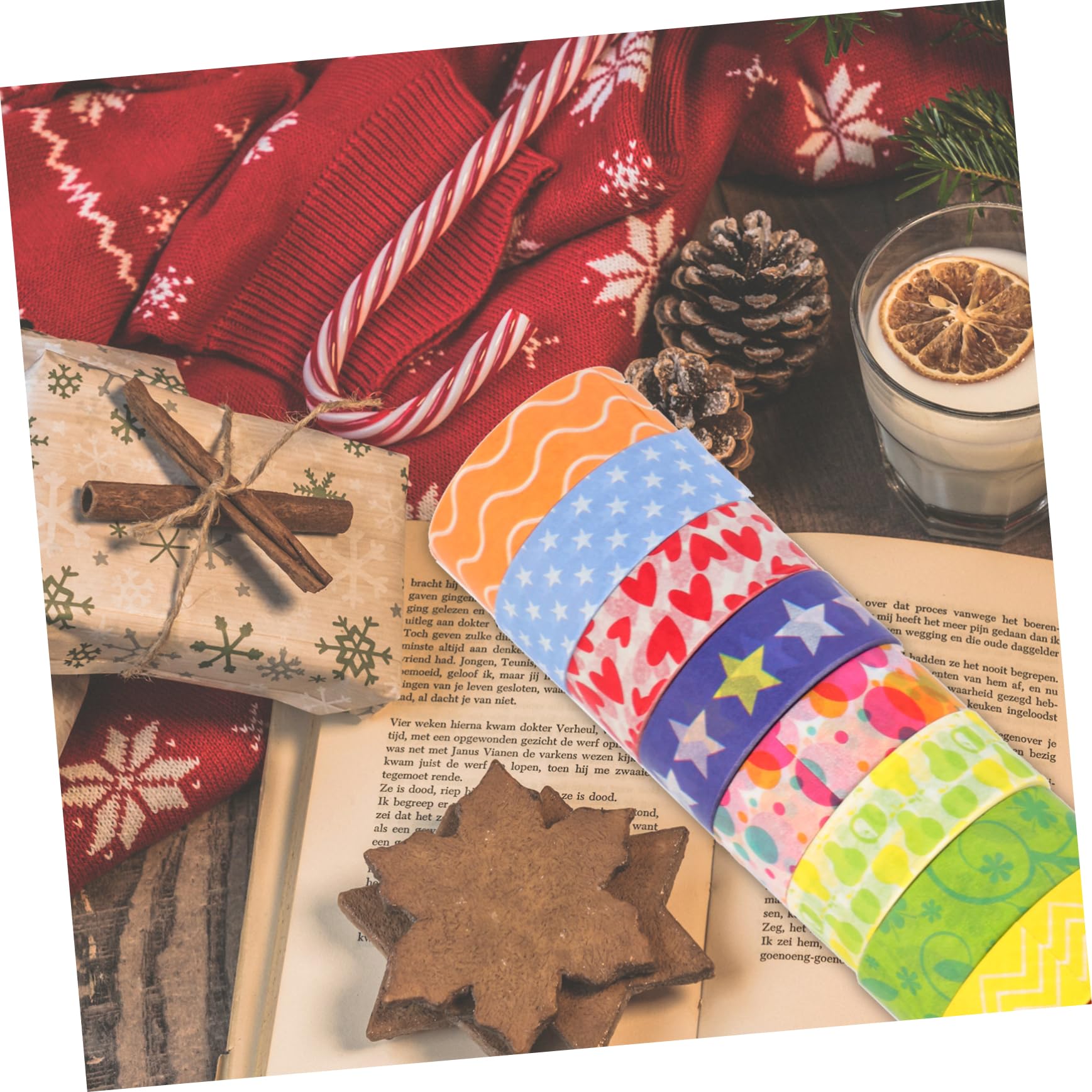 STOBOK 40rollen Weihnachts Washi Tape Bunte Karton-dekobänder Für Scrapbooking -projekte Geschenkverpackung Und Kreative Bastelarbeiten Verschiedenen Weihnachtlichen Motiven