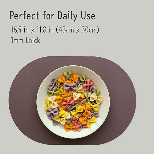 Miniatura 3 de Pogning Home Juego de 4 manteles individuales de silicona, resistentes al calor, lavables y lavables, antideslizantes, impermeables, modernos,