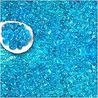 Vista 7 de BXI 2.2 libras de grava de arena pulida y suave para acuario pequeño, grava para tanque de peces de color azul vibrante y duradero, piedras